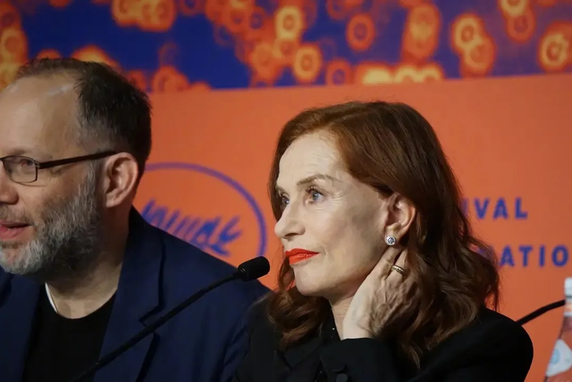 Isabelle Huppert and Ira Sachs at an event for Frankie (2019)