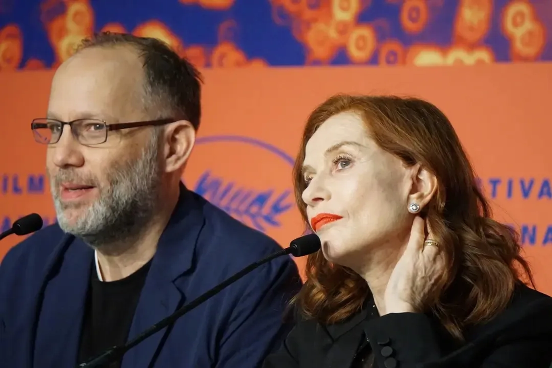 Isabelle Huppert and Ira Sachs at an event for Frankie (2019)