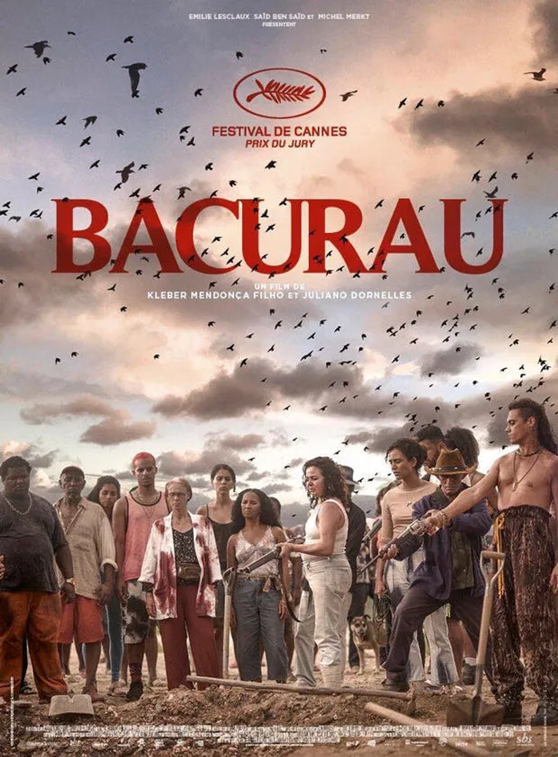 Sonia Braga, Silvero Pereira, Suzy Lopes, and Bárbara Colen in Bacurau (2019)