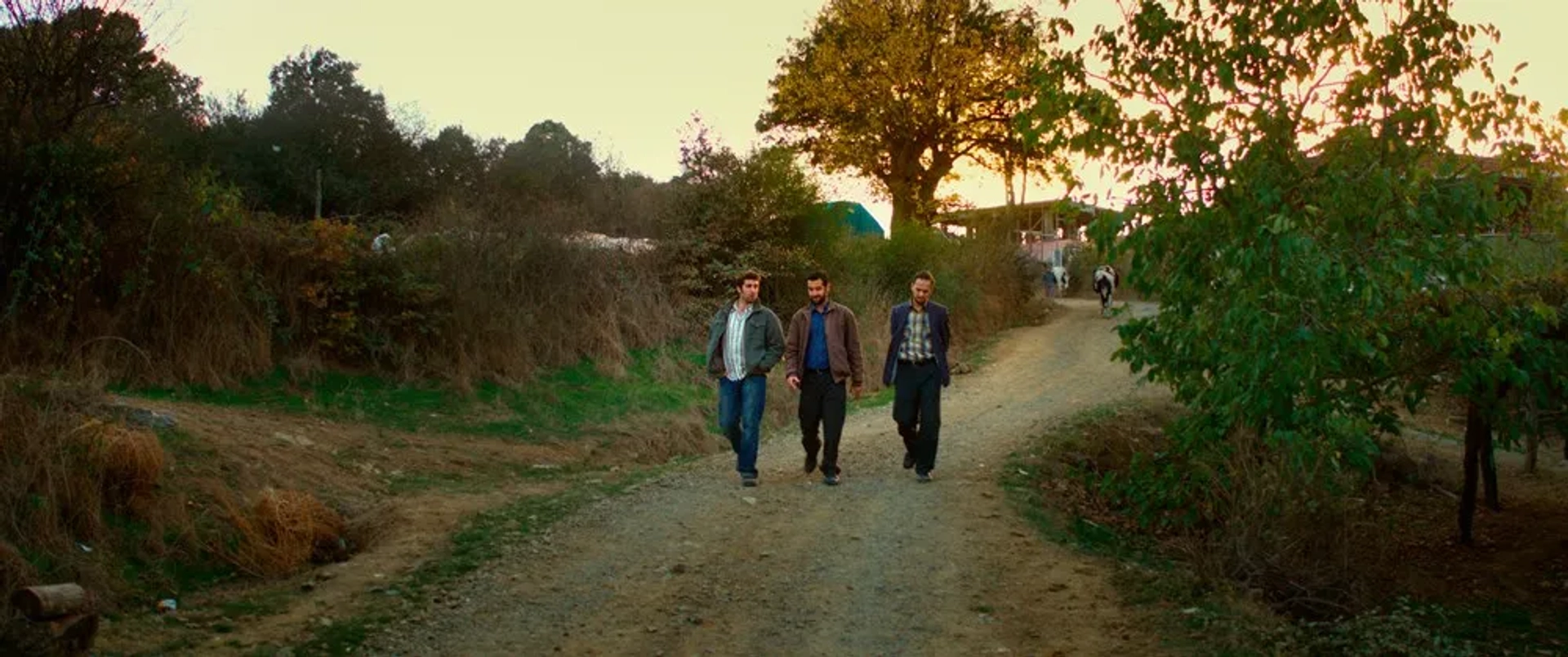 Öner Erkan, Dogu Demirkol, and Akin Aksu in The Wild Pear Tree (2018)