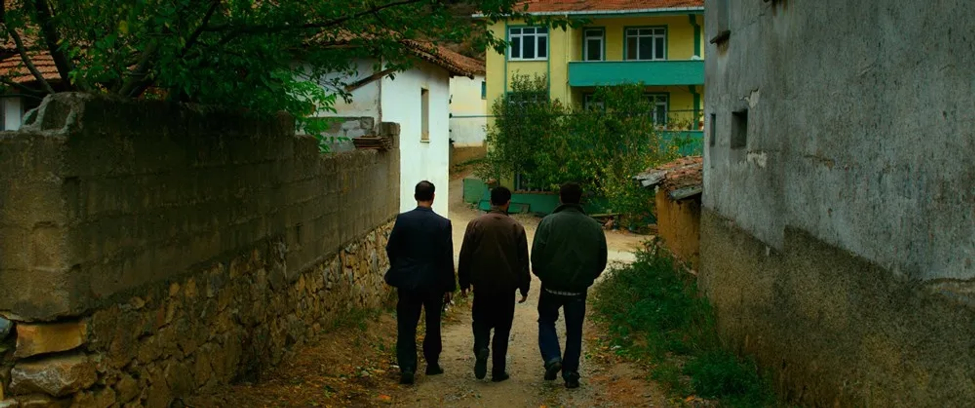 Öner Erkan, Dogu Demirkol, and Akin Aksu in The Wild Pear Tree (2018)