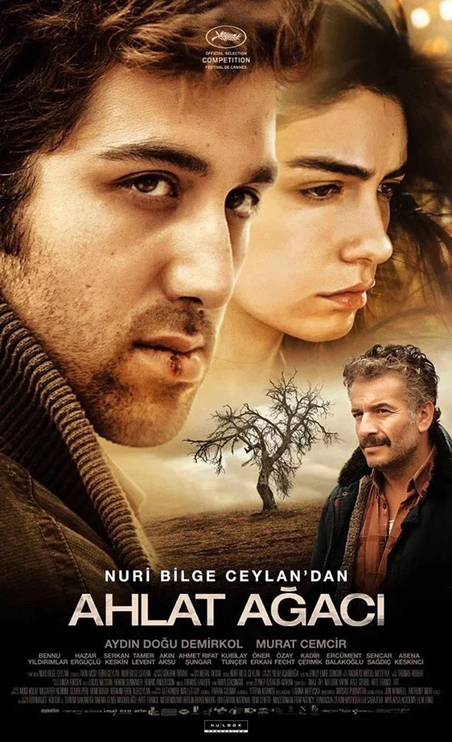 Murat Cemcir, Hazar Ergüçlü, and Dogu Demirkol in The Wild Pear Tree (2018)