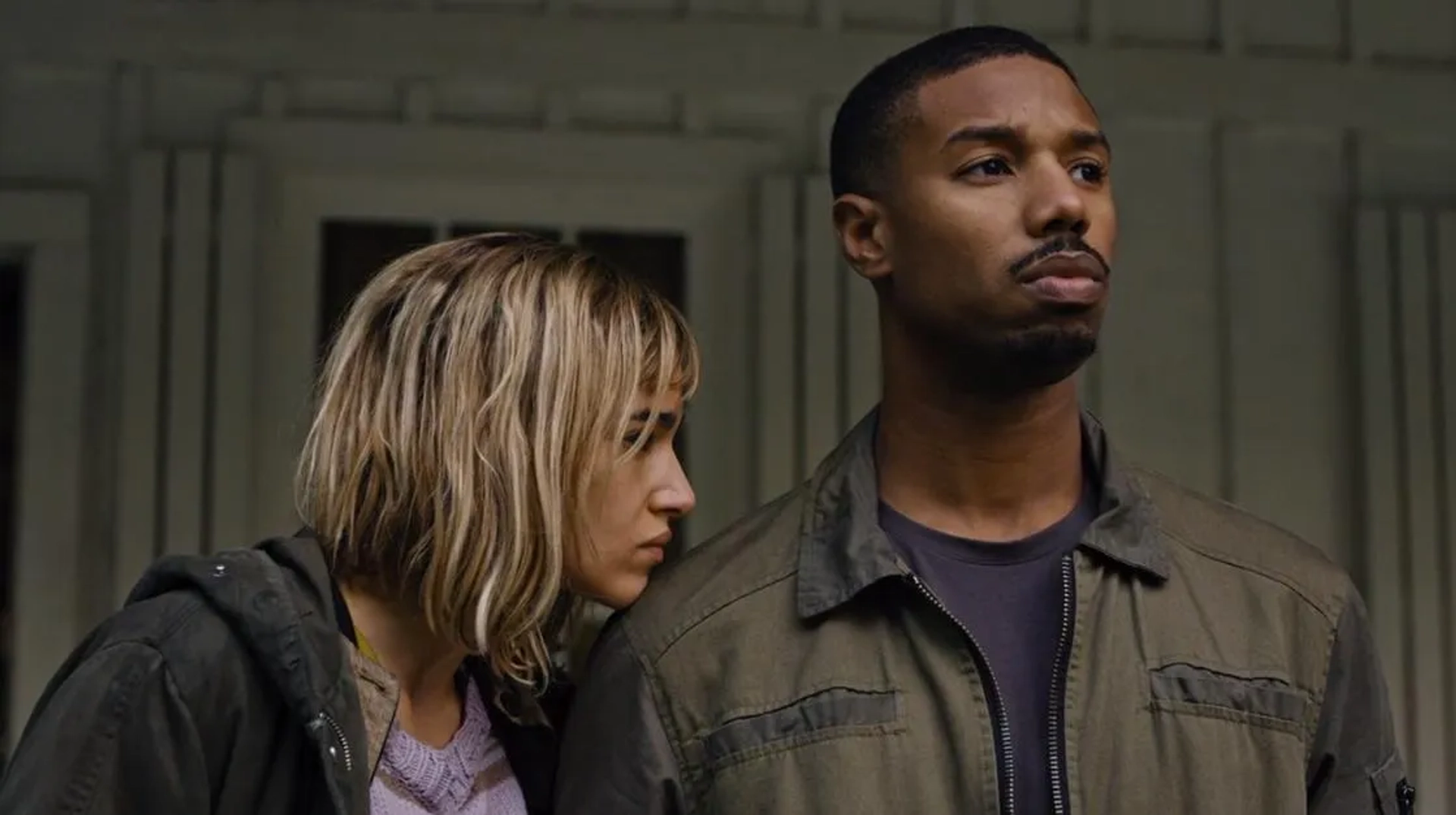 Michael B. Jordan and Sofia Boutella in Fahrenheit 451 (2018)