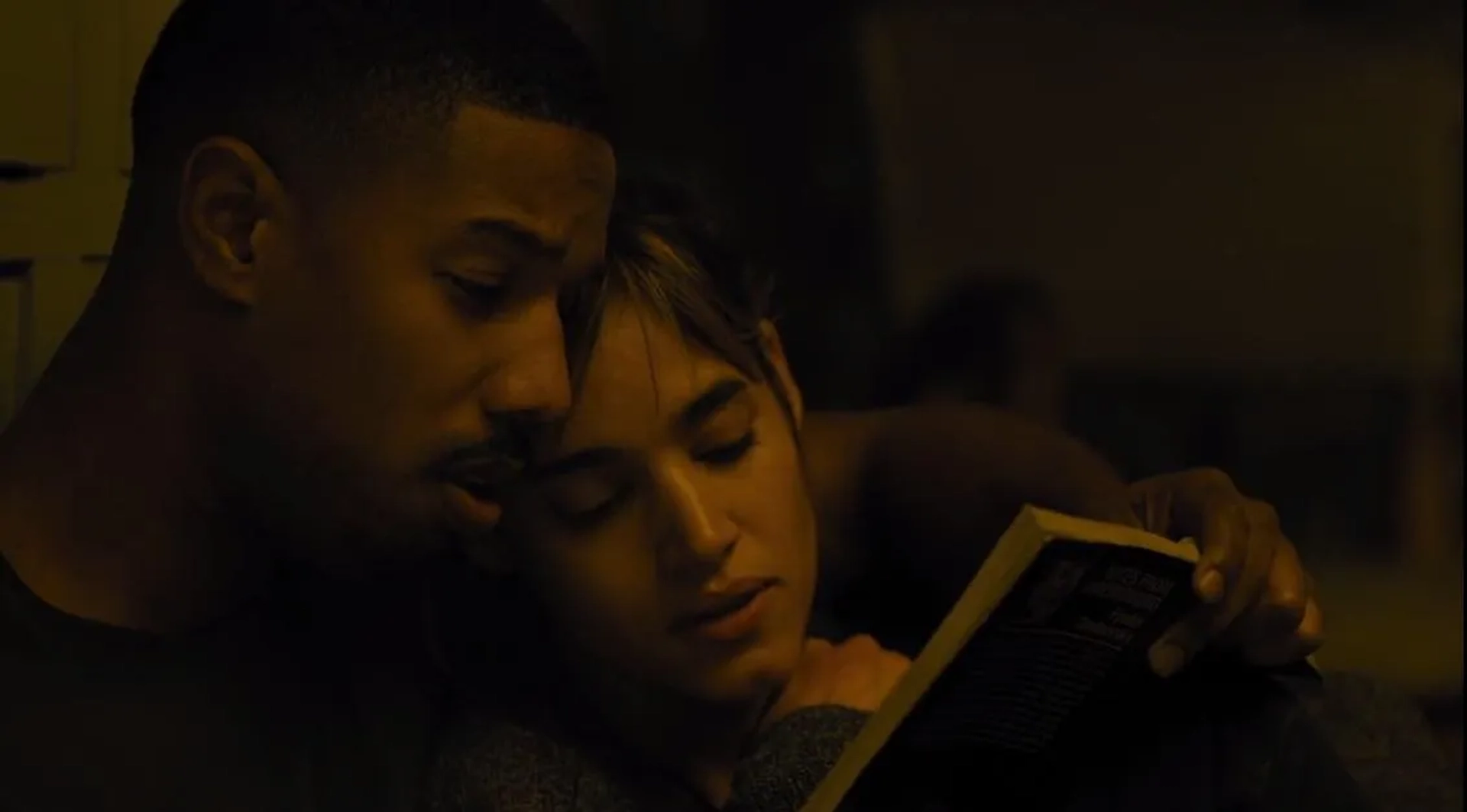 Michael B. Jordan and Sofia Boutella in Fahrenheit 451 (2018)