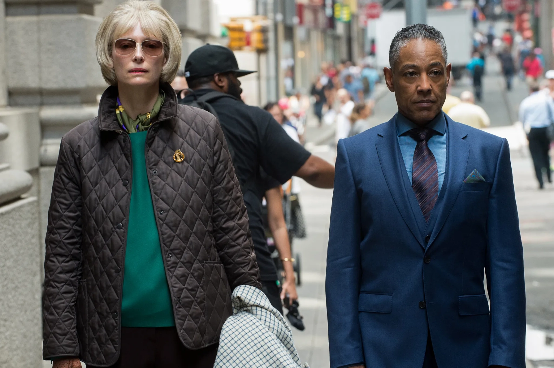 Giancarlo Esposito and Tilda Swinton in Okja (2017)