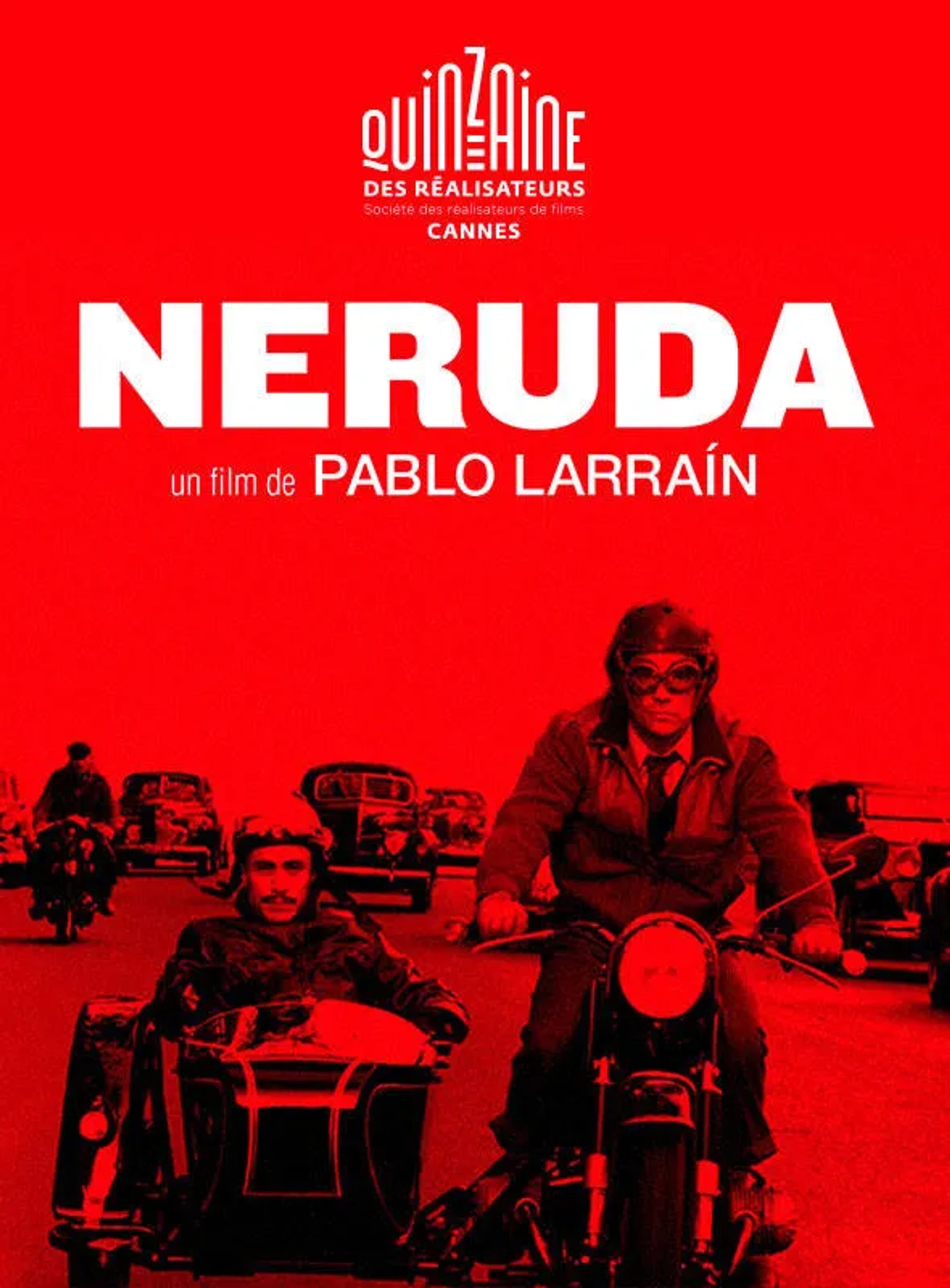 Gael García Bernal and Luis Gnecco in Neruda (2016)