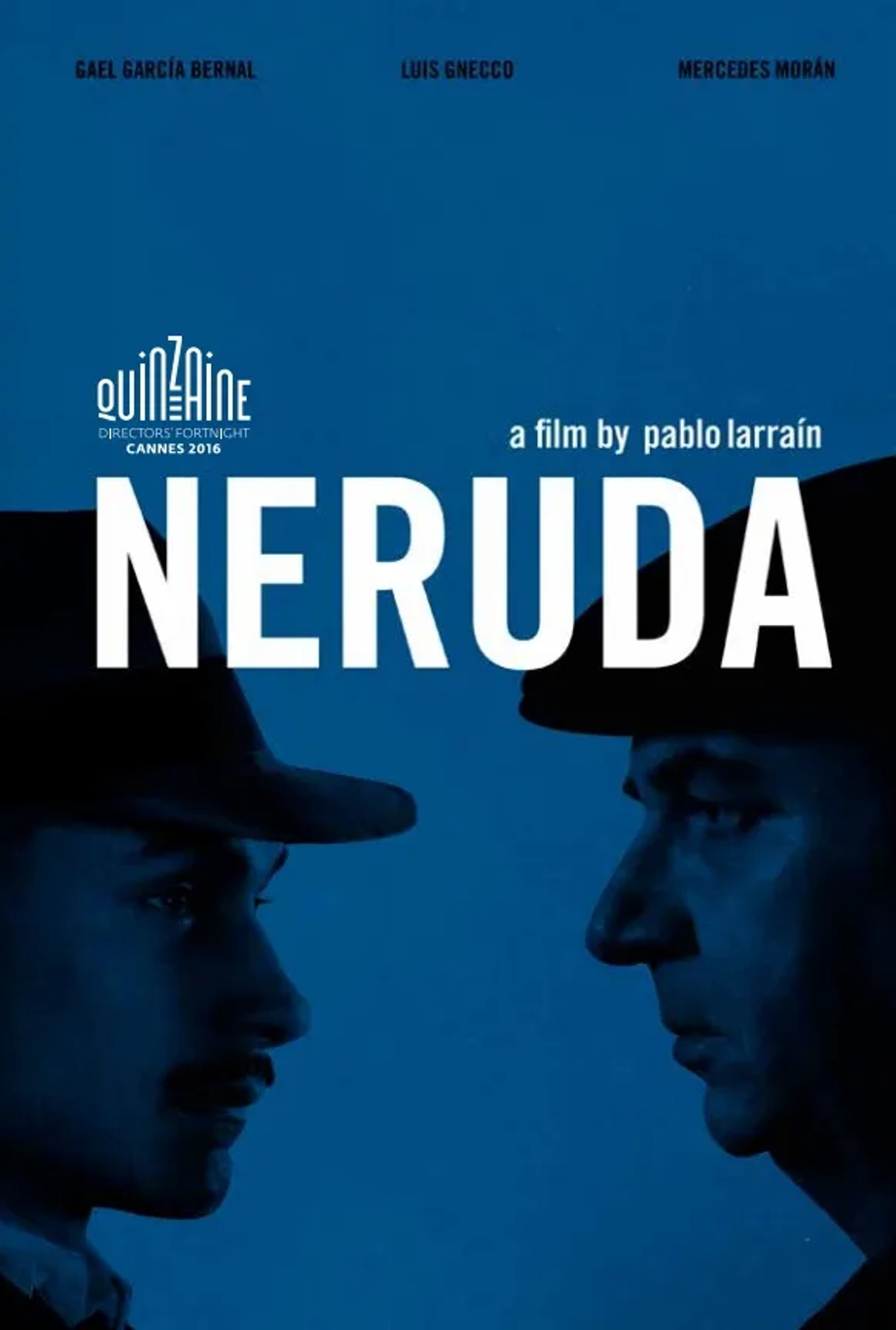 Gael García Bernal and Luis Gnecco in Neruda (2016)