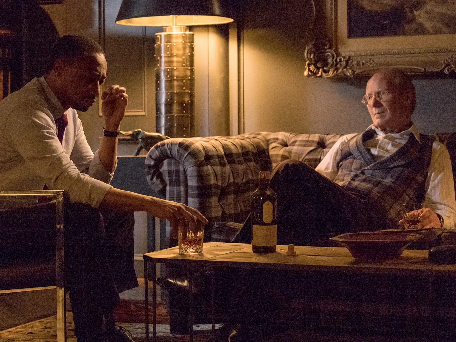 William Hurt and Damon Gupton in Goliath (2016)