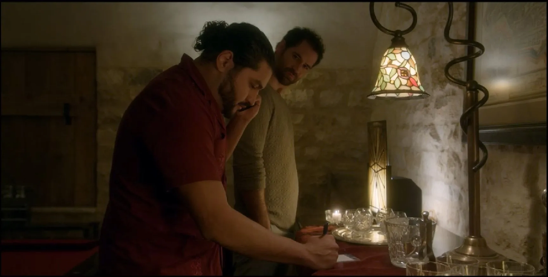 Miguel Izaguirre and Manuel Garcia-Rulfo in Goliath (2016)