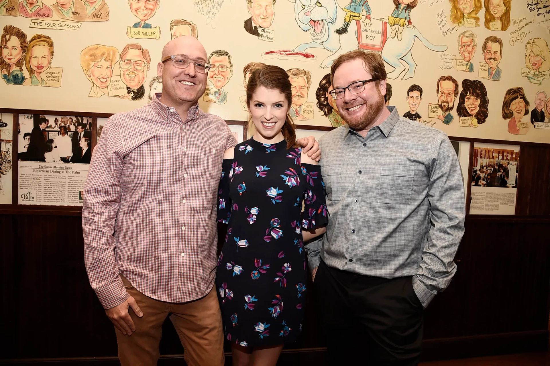 Walt Dohrn, Anna Kendrick, and Mike Mitchell at an event for Trolls (2016)