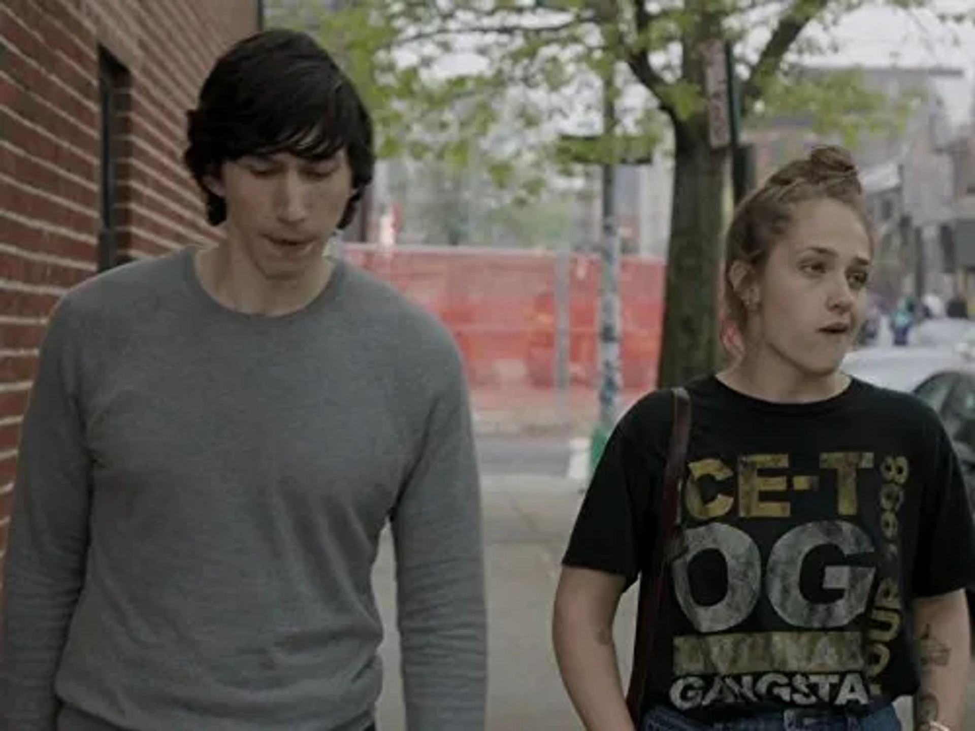 Adam Driver and Jemima Kirke in Girls (2012)