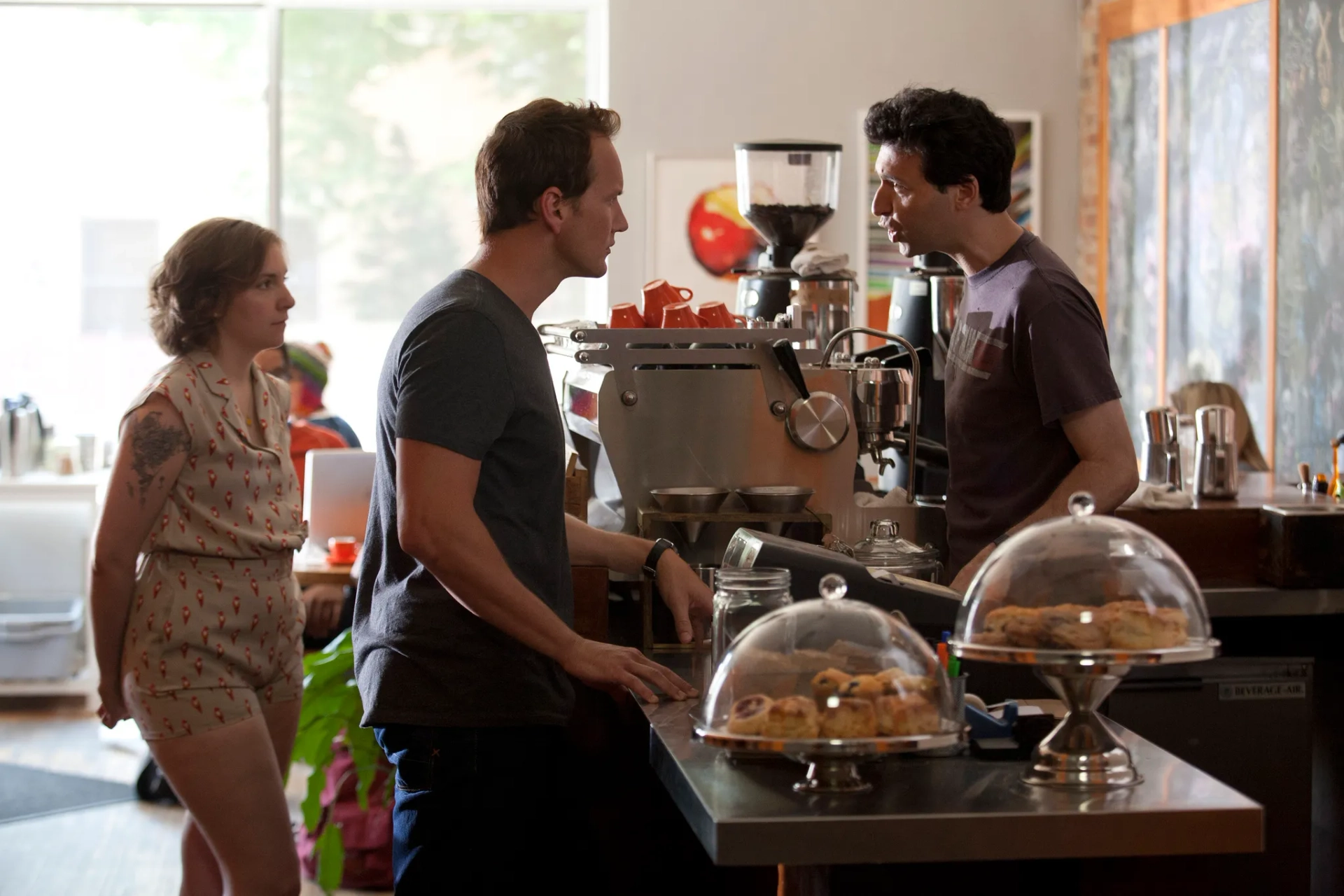 Patrick Wilson, Alex Karpovsky, and Lena Dunham in Girls (2012)