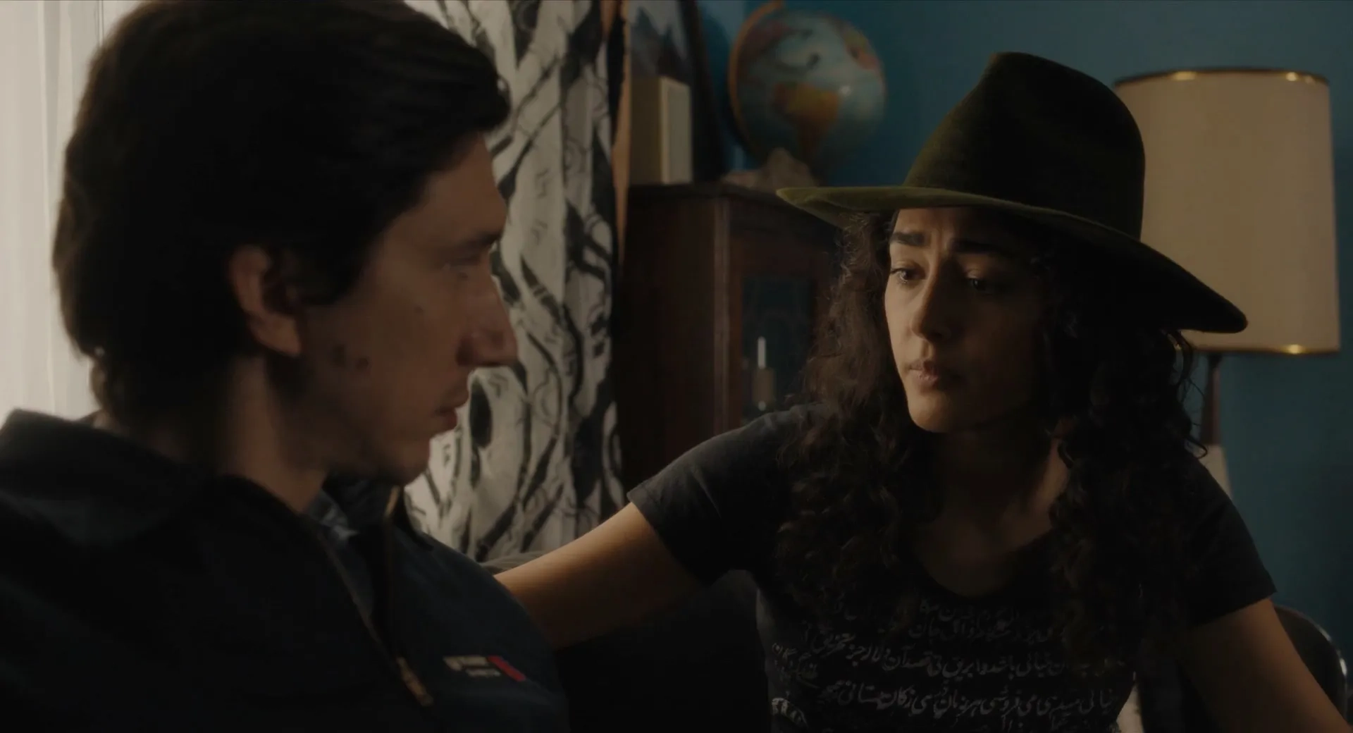 Golshifteh Farahani and Adam Driver in Paterson (2016)