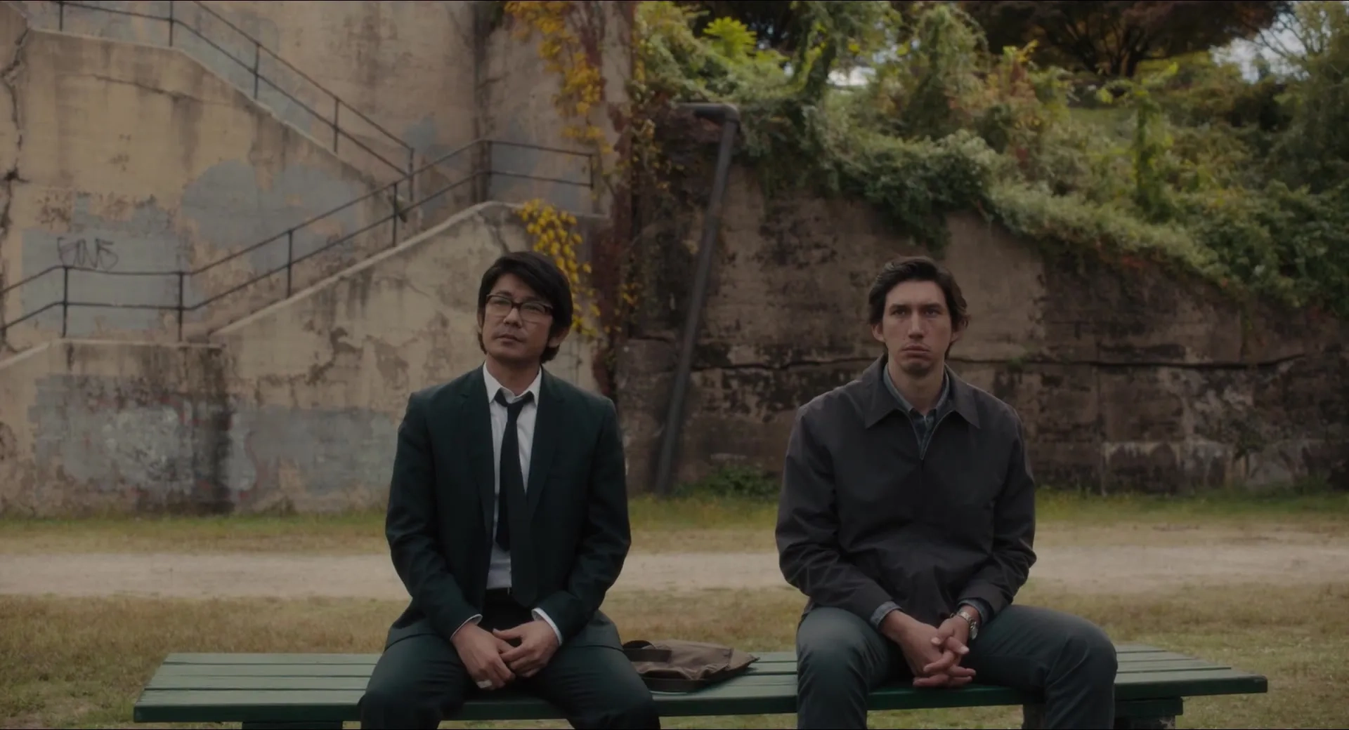 Masatoshi Nagase and Adam Driver in Paterson (2016)