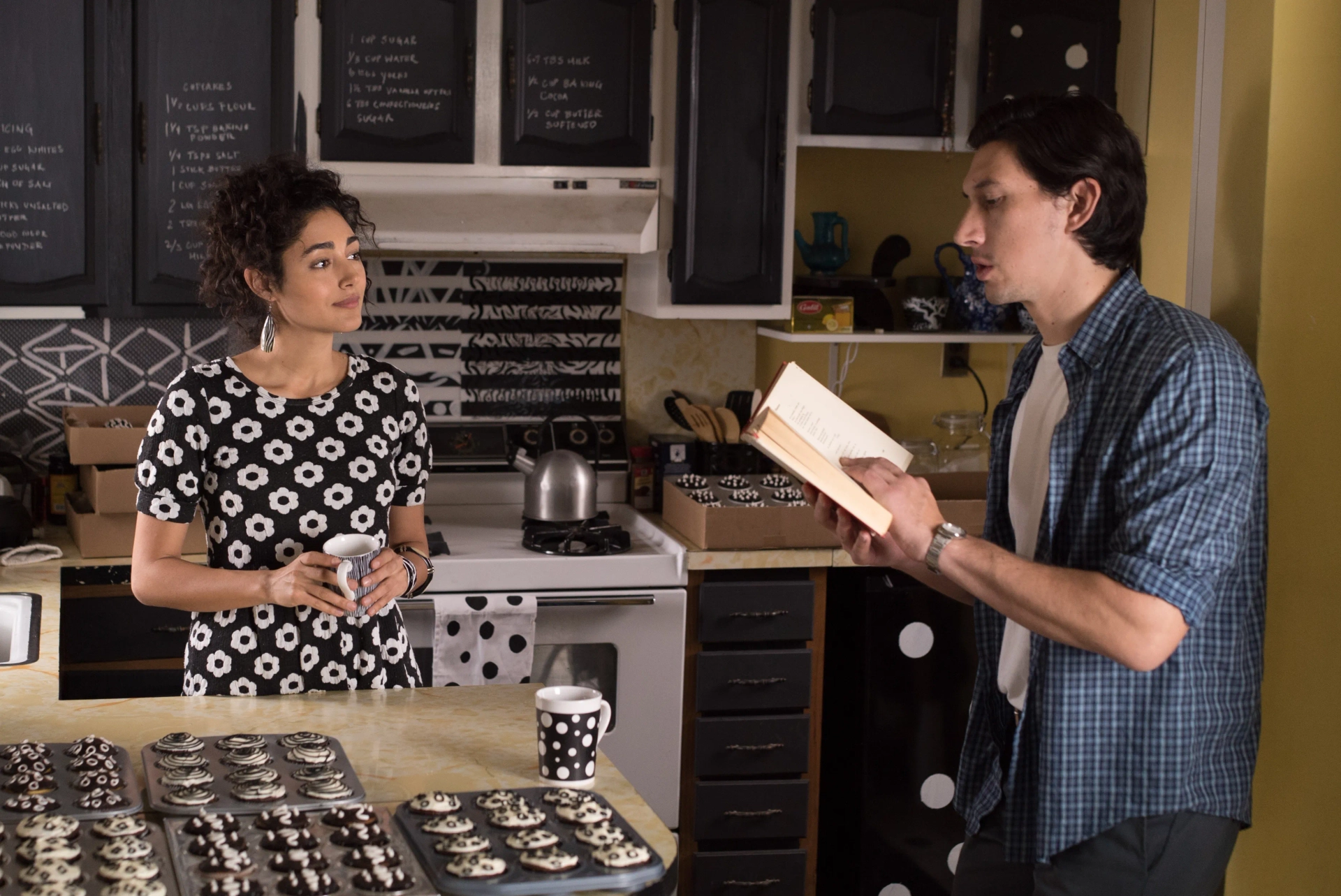 Golshifteh Farahani and Adam Driver in Paterson (2016)