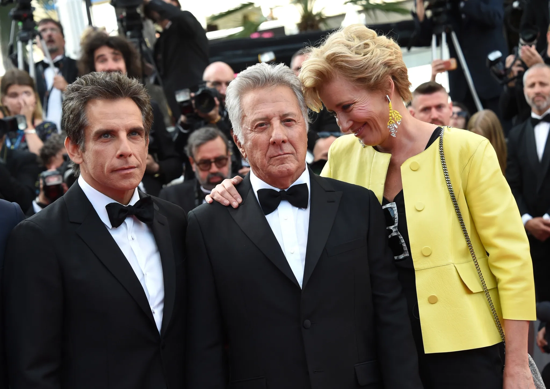 Dustin Hoffman, Emma Thompson, and Ben Stiller at an event for The Meyerowitz Stories (2017)