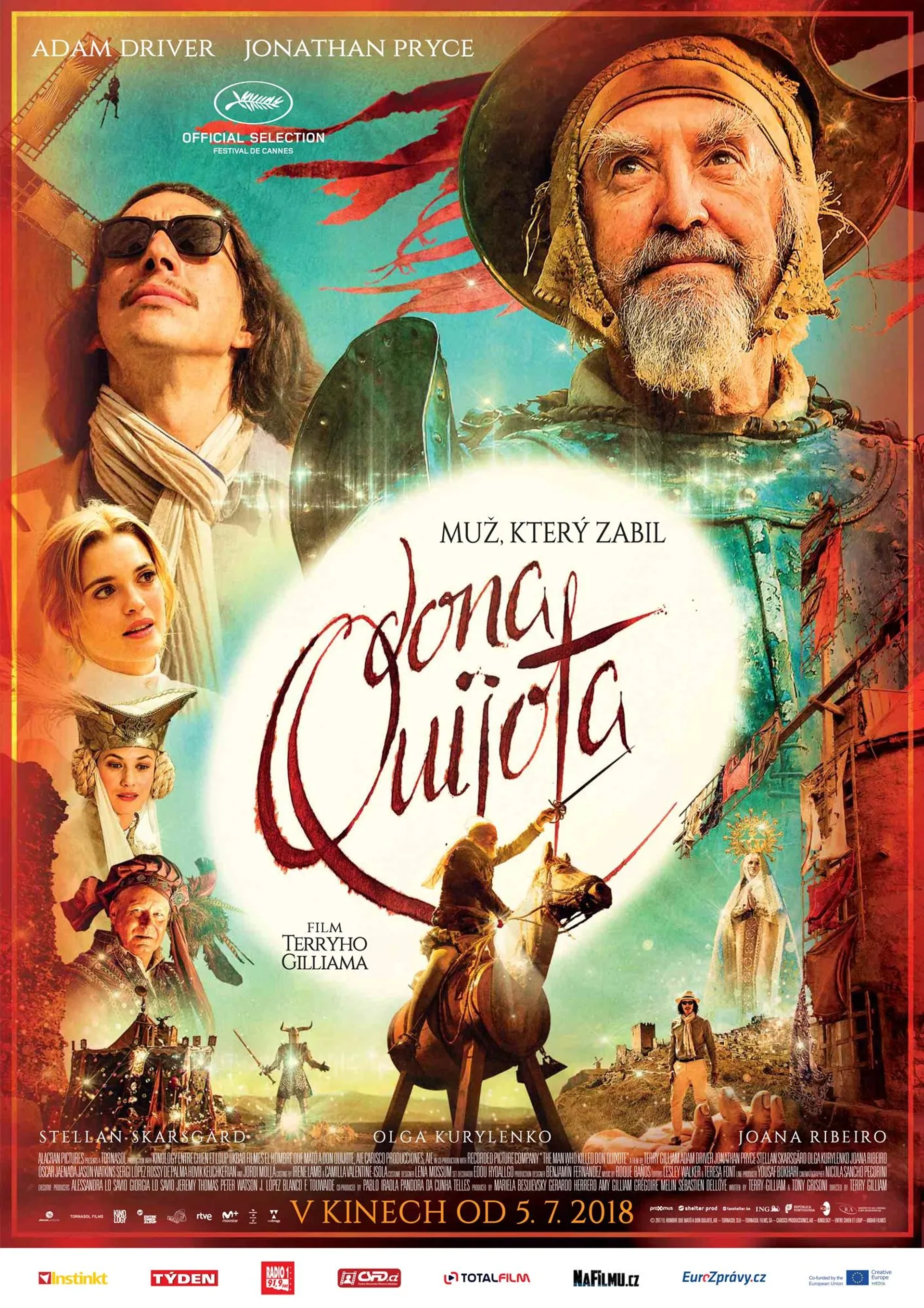 Jonathan Pryce, Stellan Skarsgård, Olga Kurylenko, Adam Driver, and Joana Ribeiro in The Man Who Killed Don Quixote (2018)