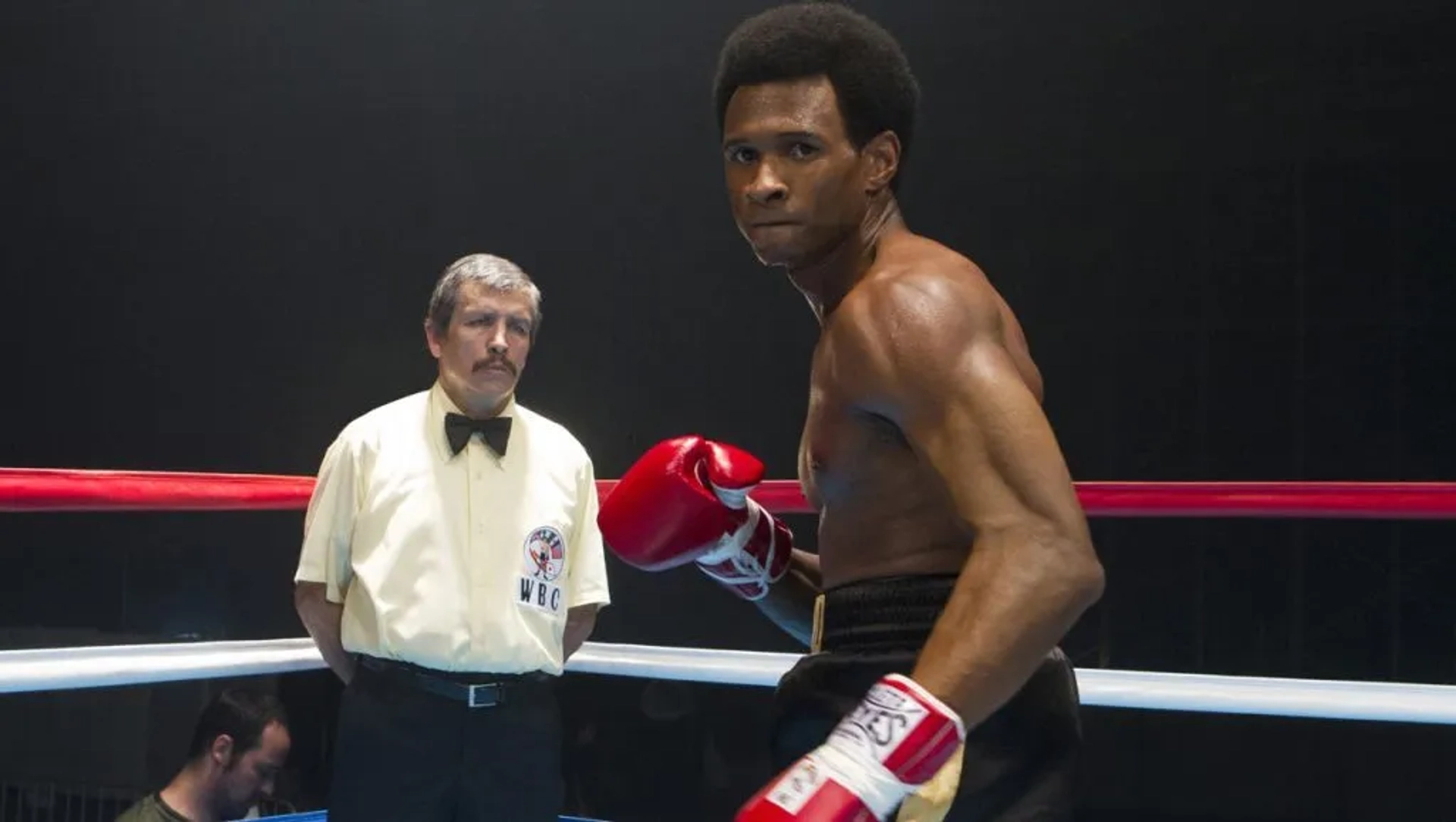 Usher in Hands of Stone (2016)