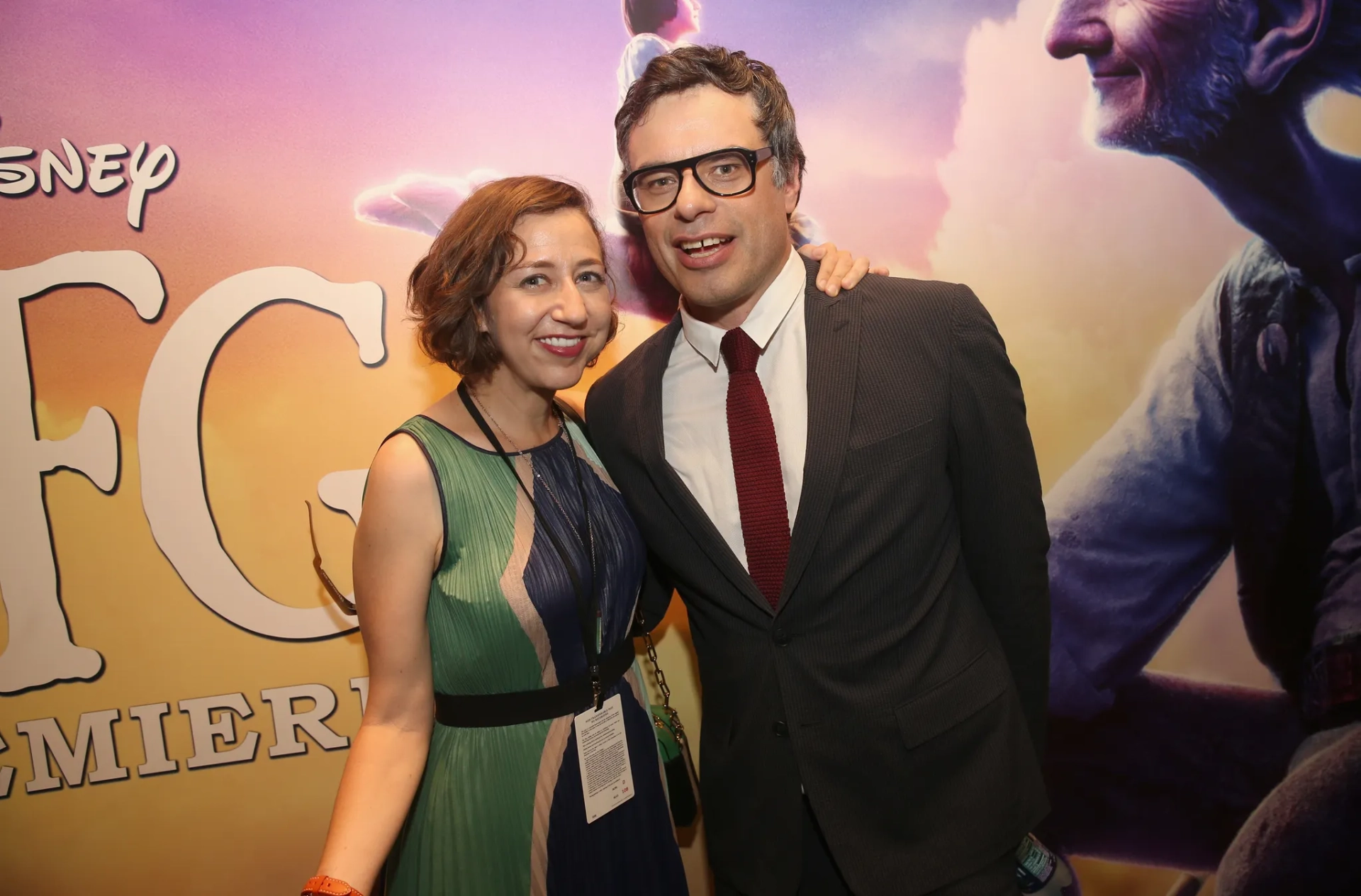 Kristen Schaal and Jemaine Clement at an event for The BFG (2016)