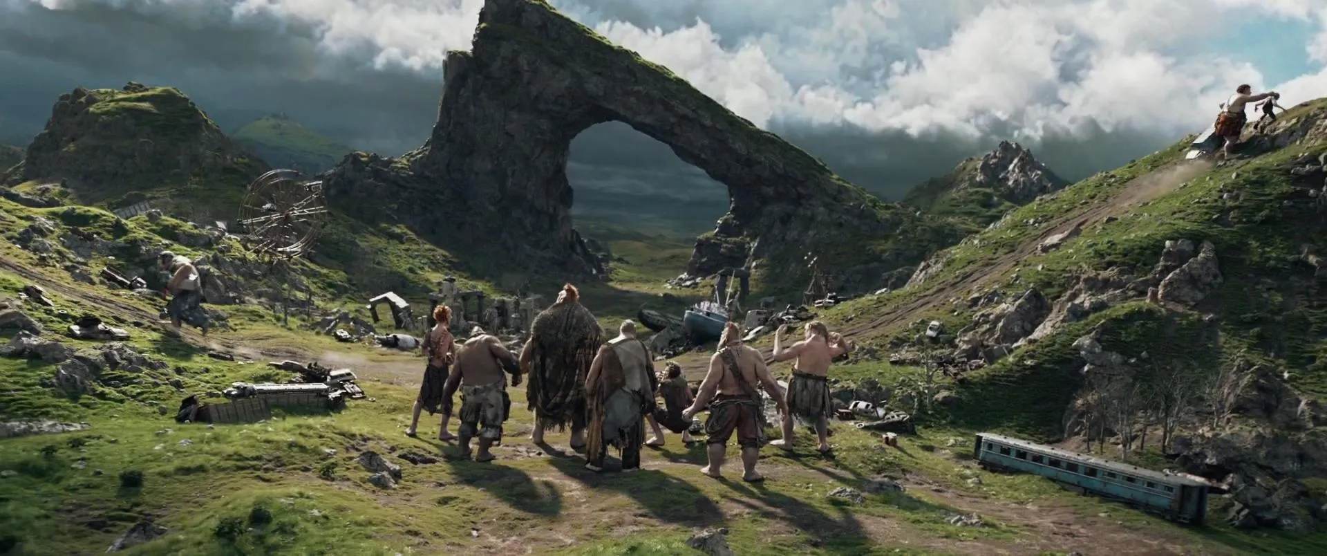 Daniel Bacon, Adam Godley, Bill Hader, Mark Rylance, Ólafur Darri Ólafsson, Michael Adamthwaite, Paul Moniz de Sa, Jemaine Clement, Jonathan Holmes, and Chris Gibbs in The BFG (2016)