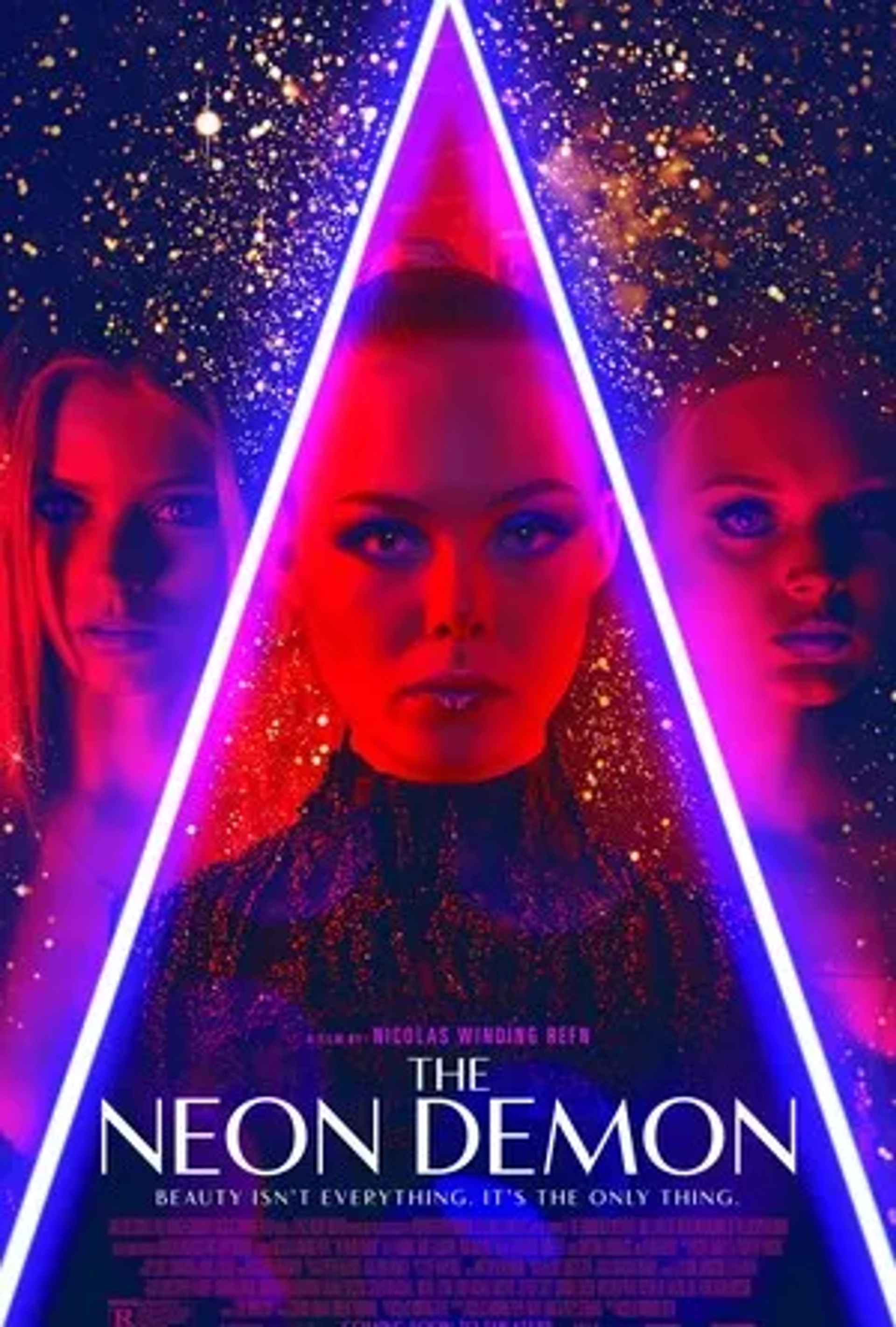 Elle Fanning, Bella Heathcote, and Abbey Lee in The Neon Demon (2016)