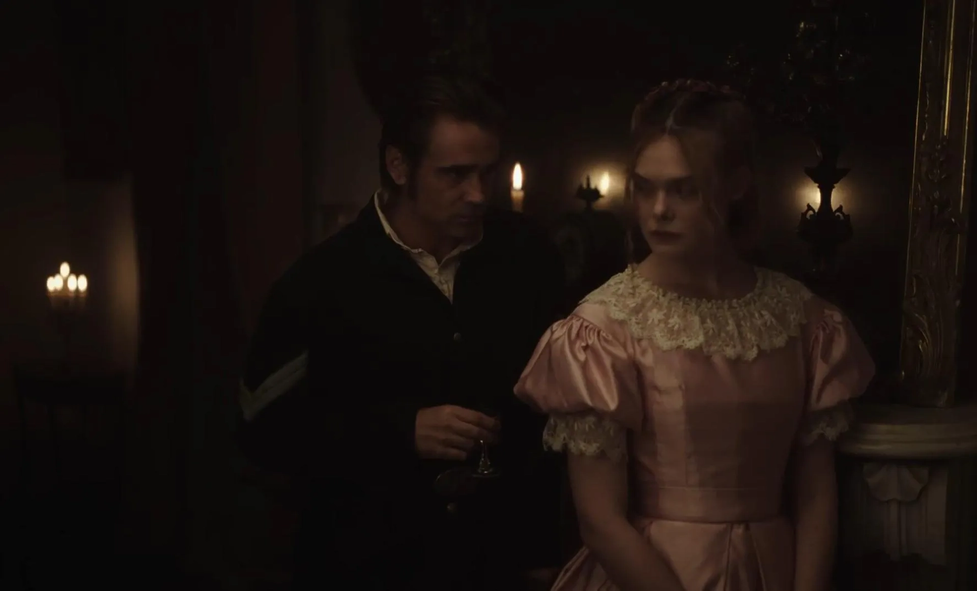 Colin Farrell and Elle Fanning in The Beguiled (2017)