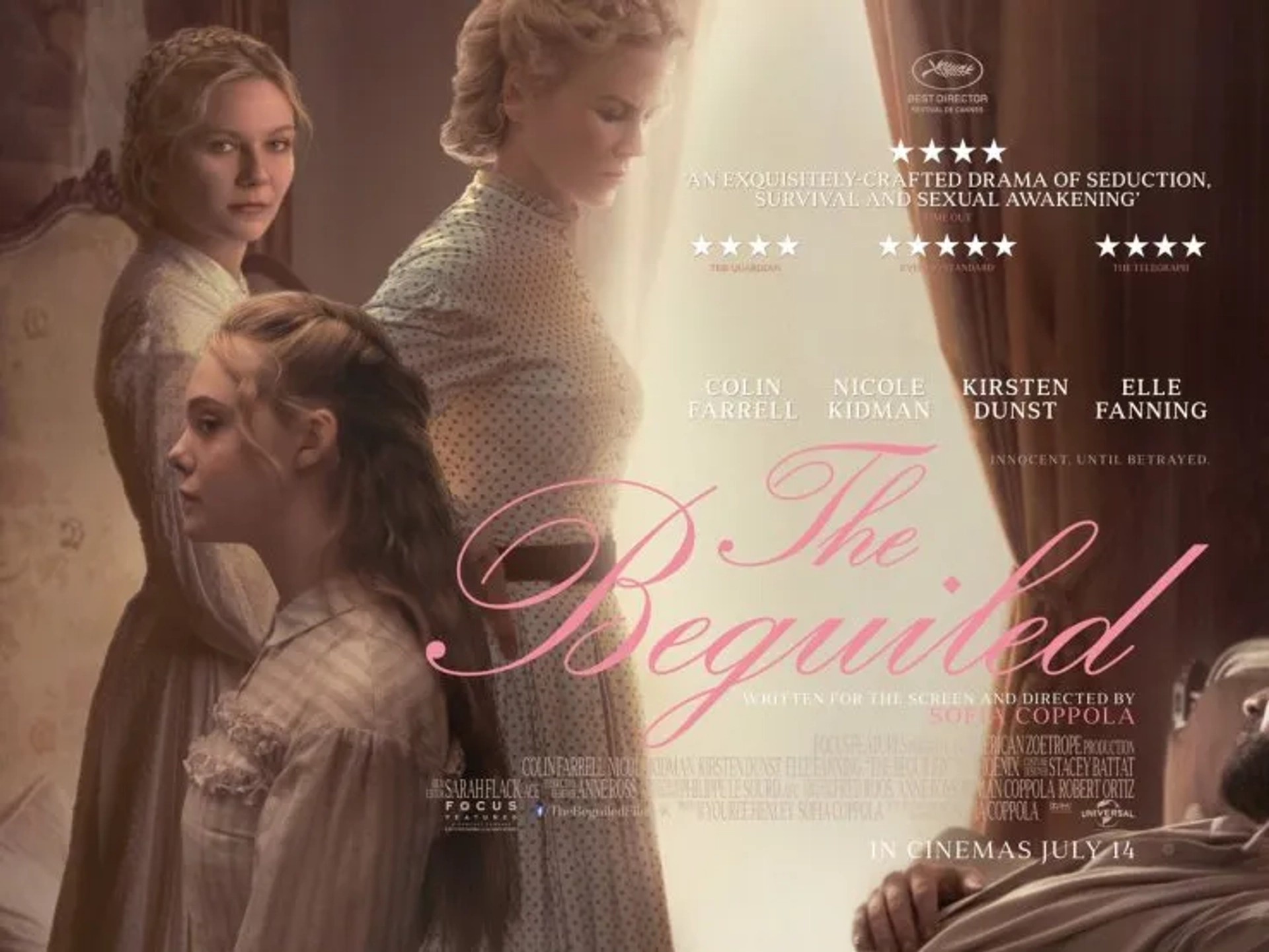 Nicole Kidman, Kirsten Dunst, and Elle Fanning in The Beguiled (2017)