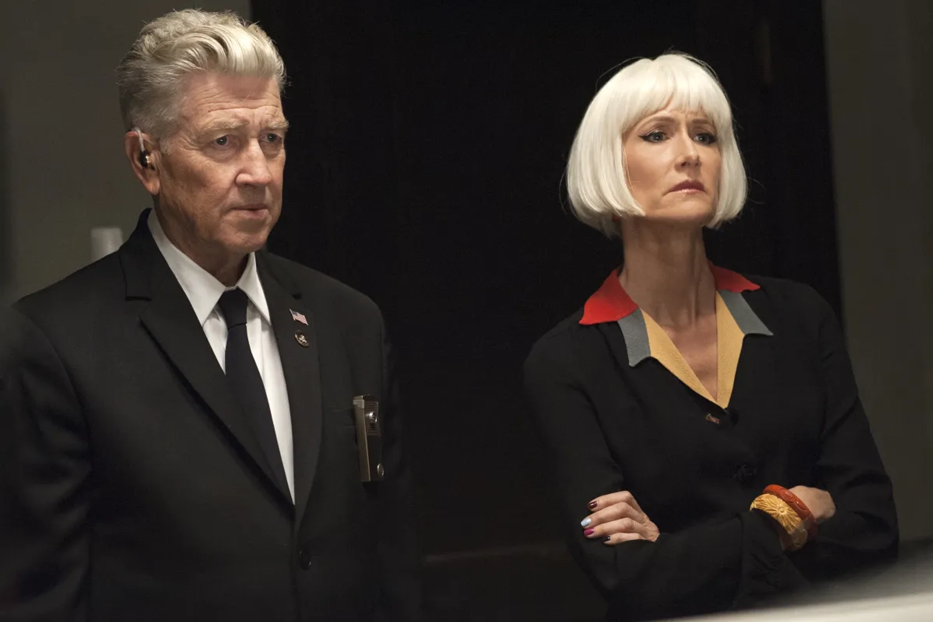 David Lynch and Laura Dern in Twin Peaks (2017)