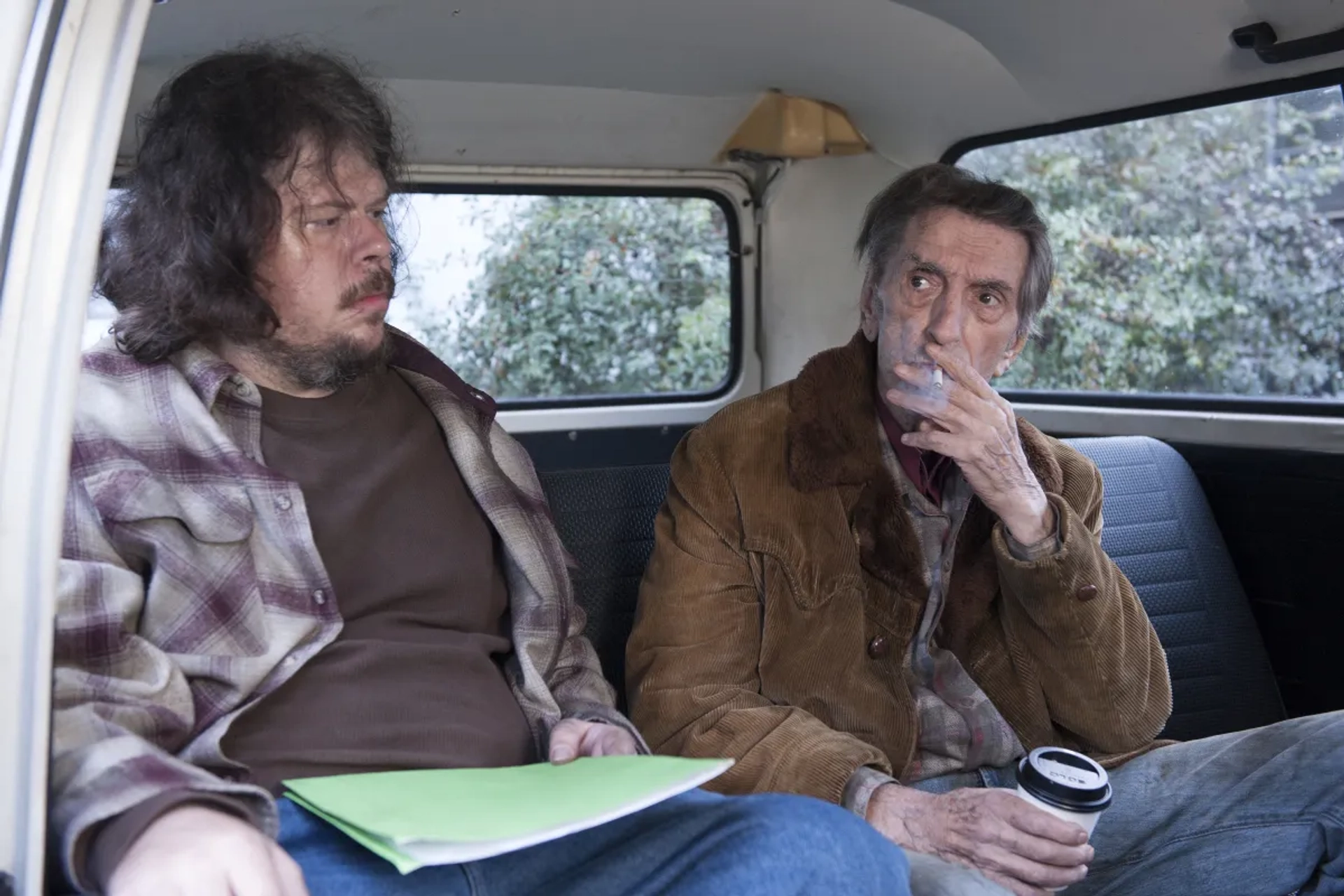 Harry Dean Stanton and Jeremy Lindholm in Twin Peaks (2017)