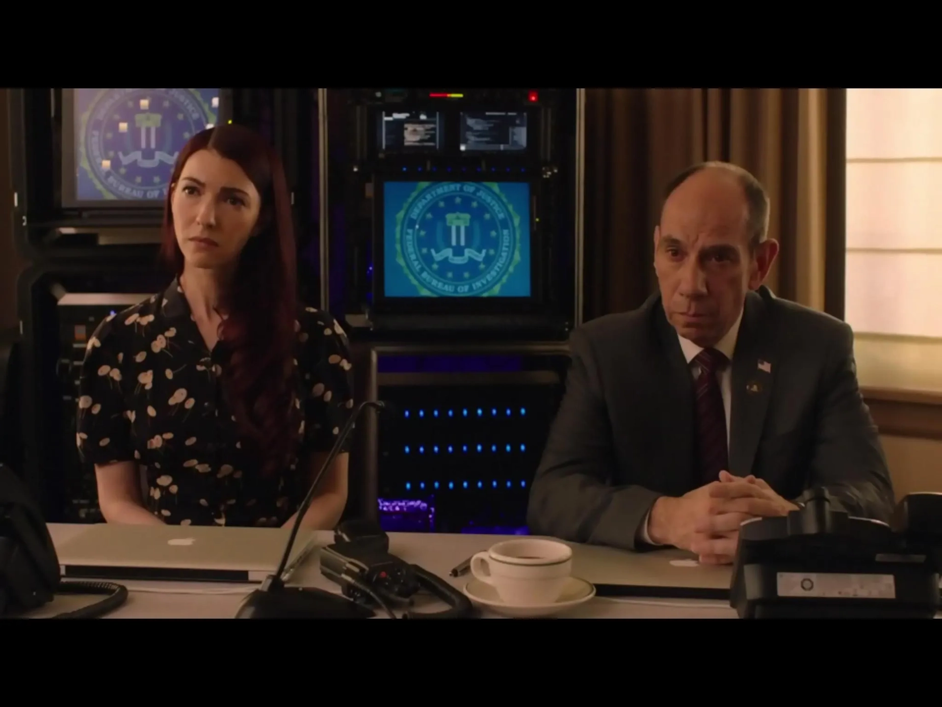 Miguel Ferrer and Chrysta Bell in Twin Peaks (2017)