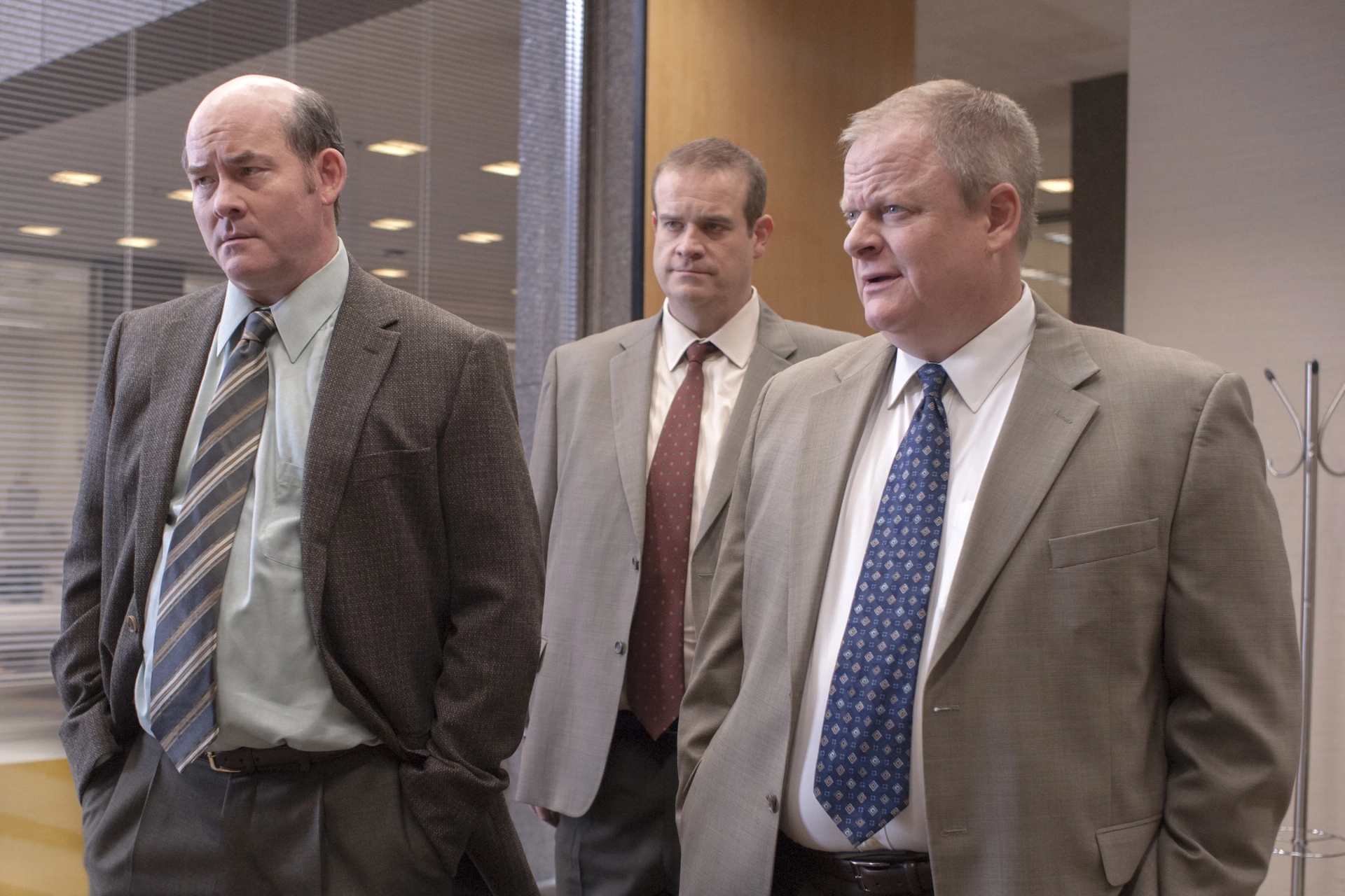 Larry Clarke, David Koechner, and Eric Edelstein in Twin Peaks (2017)