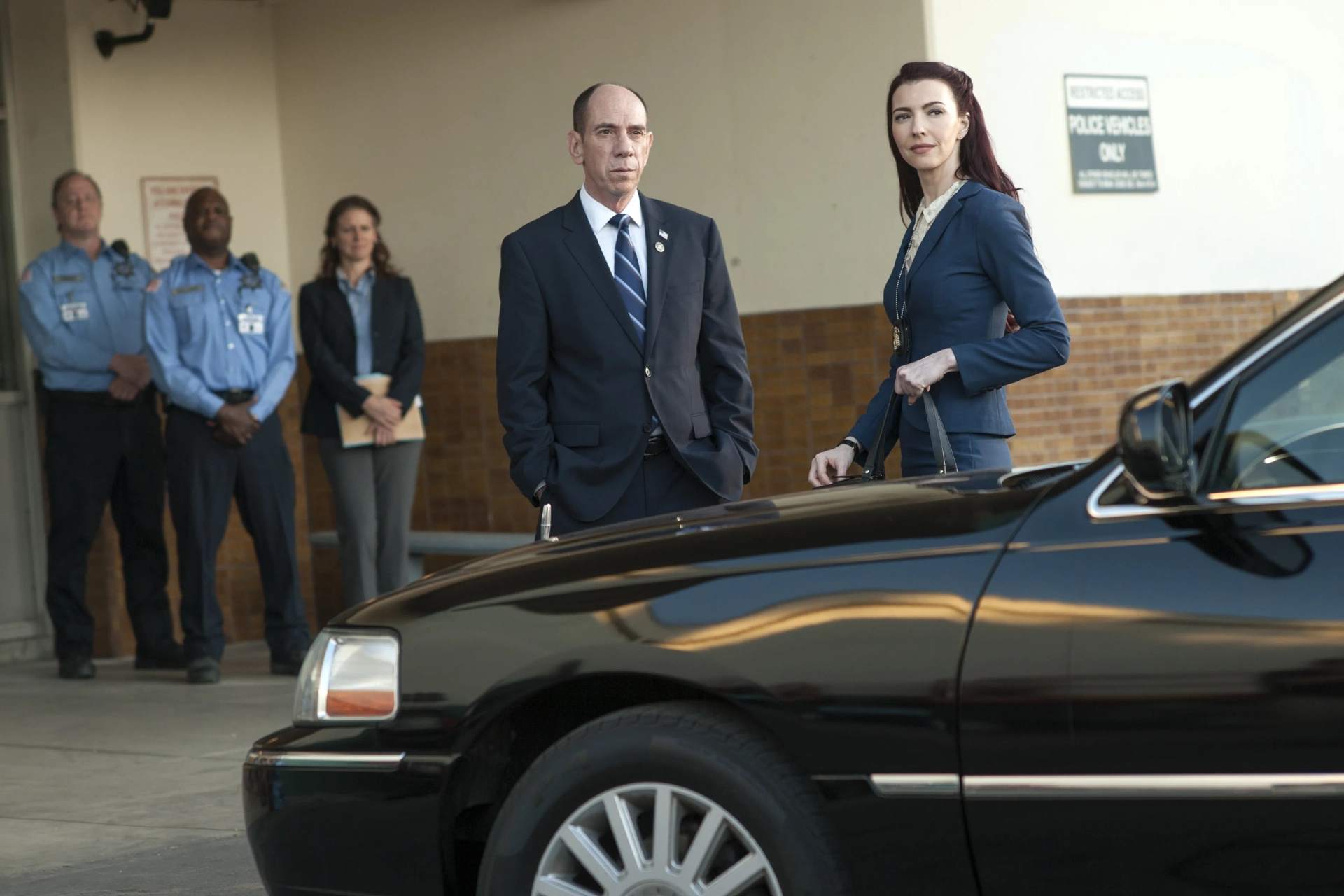 Miguel Ferrer and Chrysta Bell in Twin Peaks (2017)