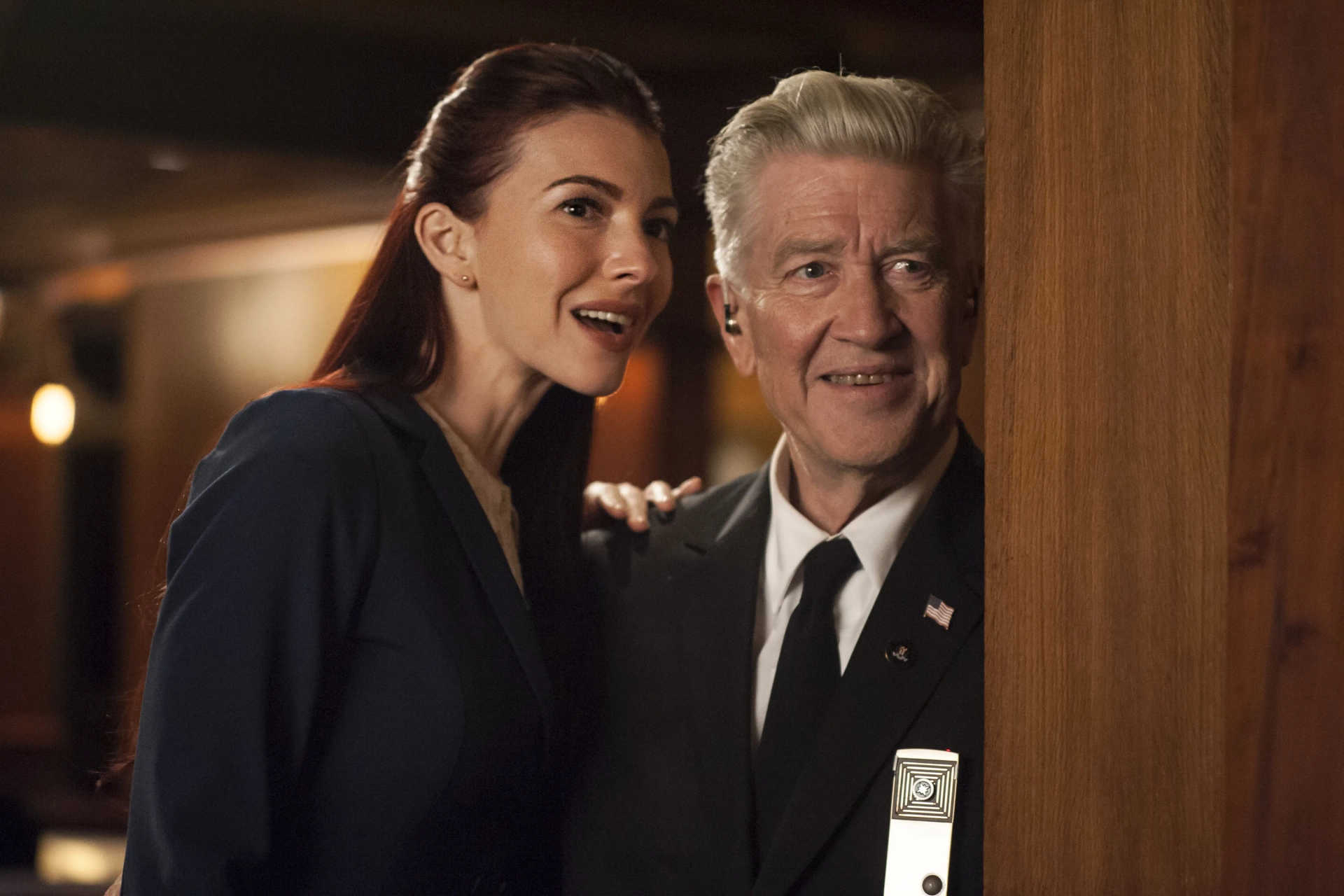 David Lynch and Chrysta Bell in Twin Peaks (2017)