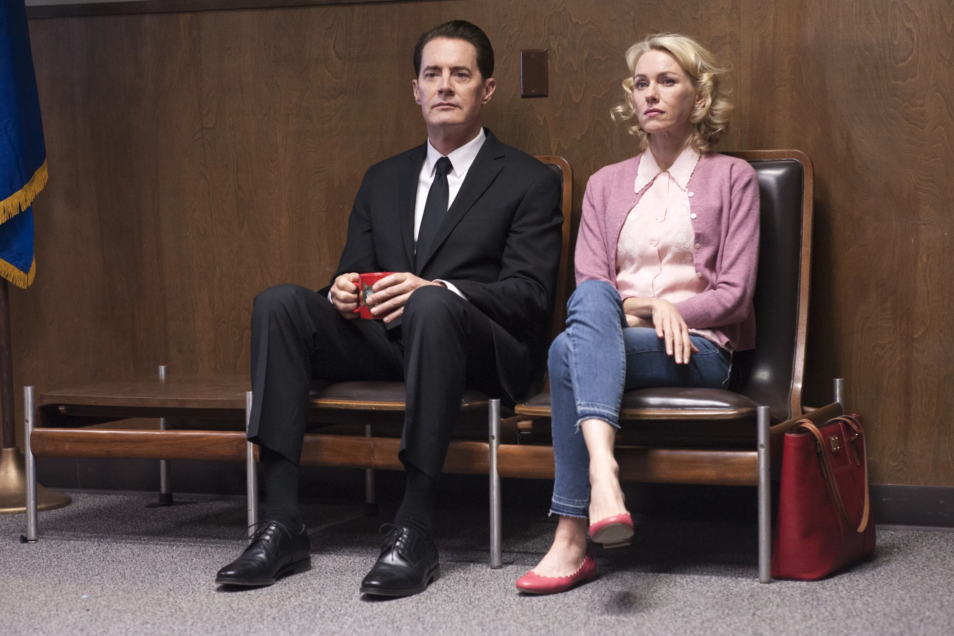 Kyle MacLachlan and Naomi Watts in Twin Peaks (2017)