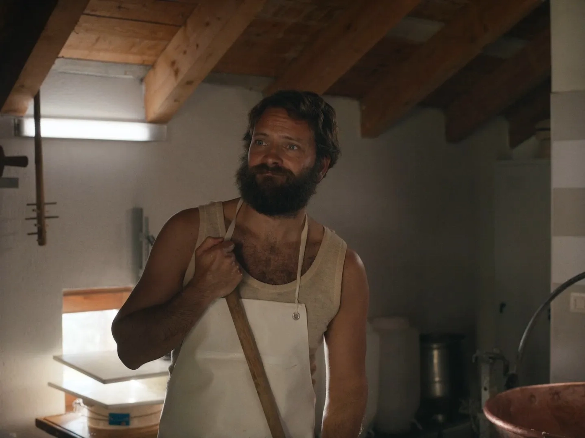 Alessandro Borghi in The Eight Mountains (2022)