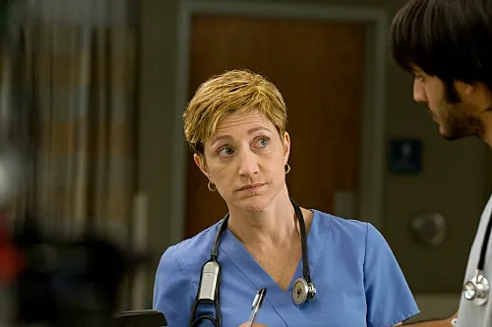 Edie Falco and Arjun Gupta in Nurse Jackie (2009)