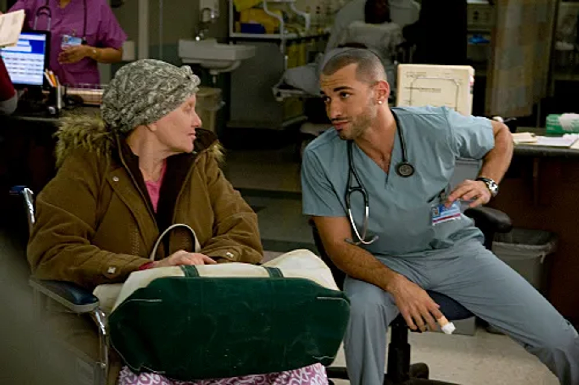 Judith Ivey and Haaz Sleiman in Nurse Jackie (2009)