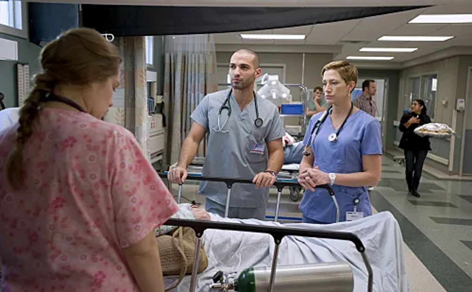 Edie Falco and Haaz Sleiman in Nurse Jackie (2009)