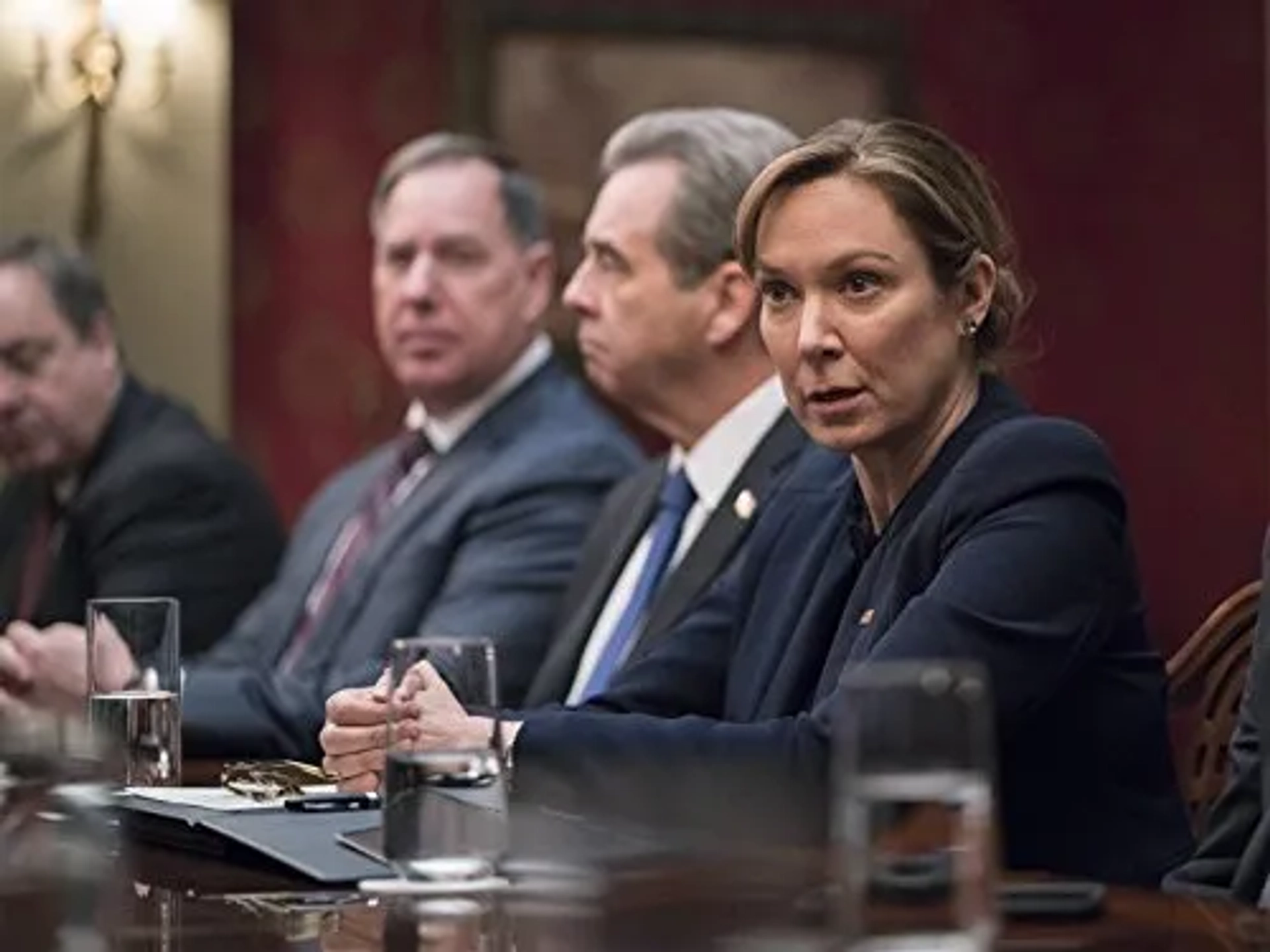 Beau Bridges and Elizabeth Marvel in Homeland (2011)