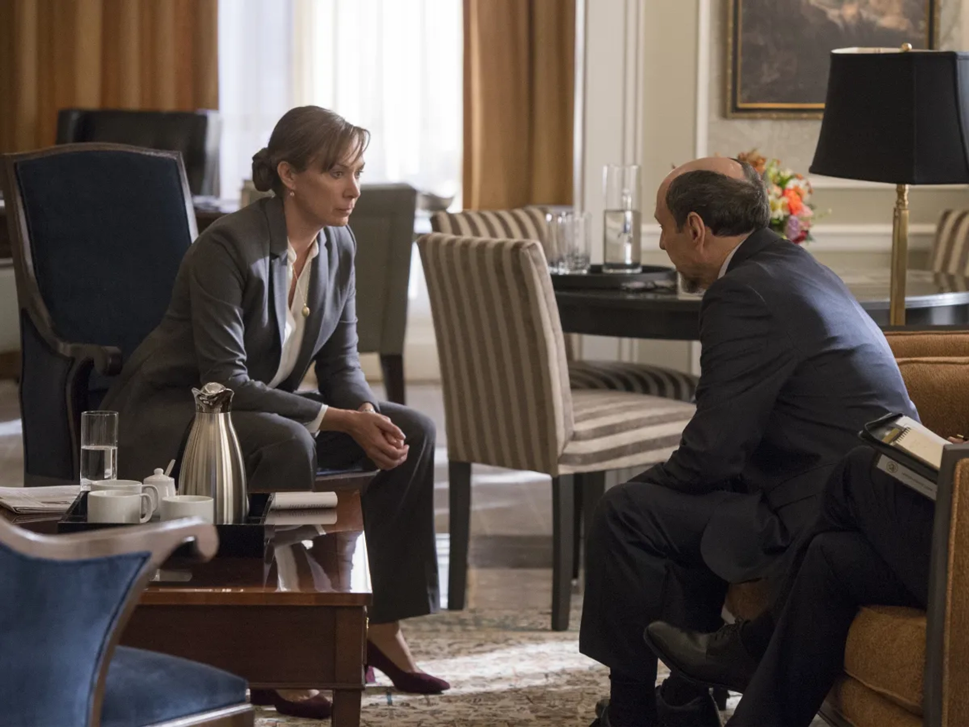 F. Murray Abraham and Elizabeth Marvel in Homeland (2011)