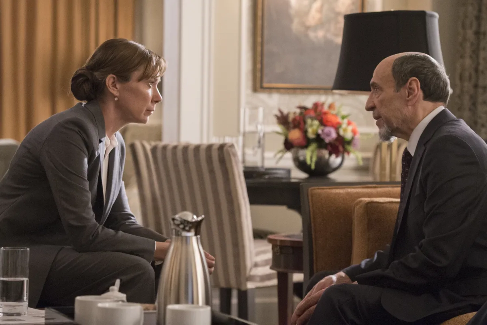 F. Murray Abraham and Elizabeth Marvel in Homeland (2011)