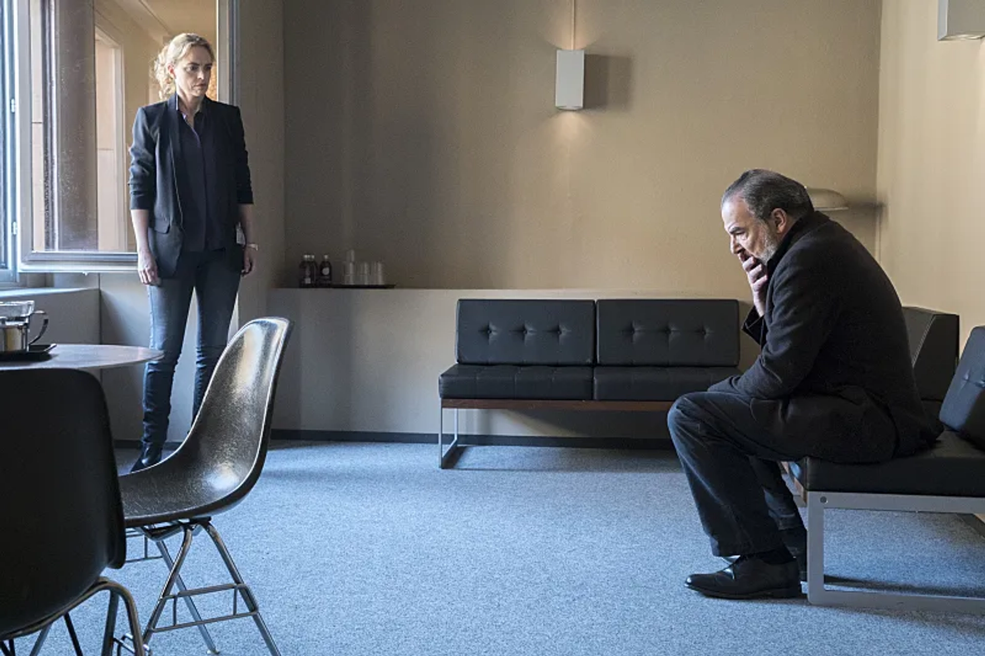 Mandy Patinkin and Nina Hoss in Homeland (2011)