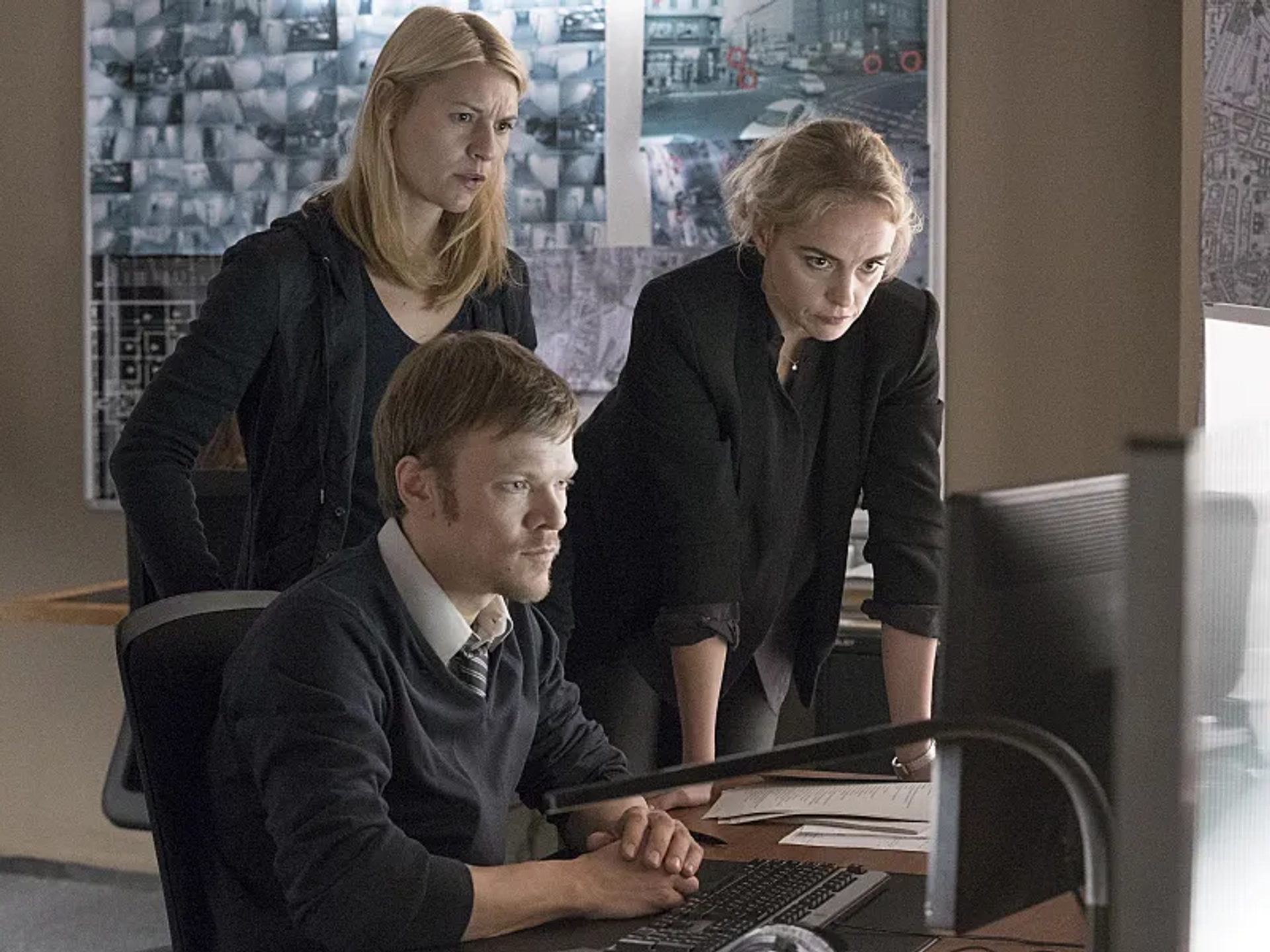 Claire Danes, Nina Hoss, and Sebastian Hülk in Homeland (2011)