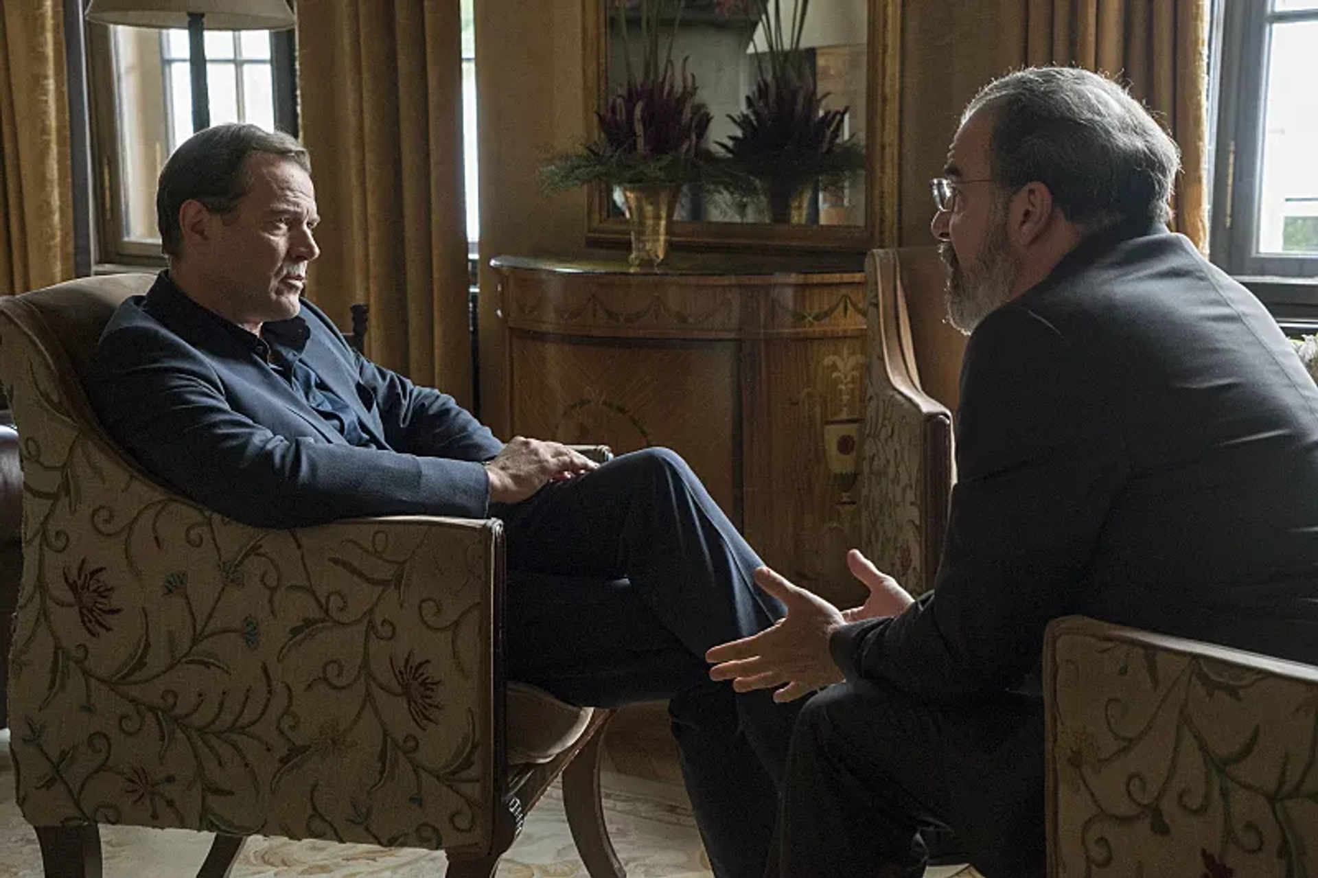 Mandy Patinkin and Sebastian Koch in Homeland (2011)