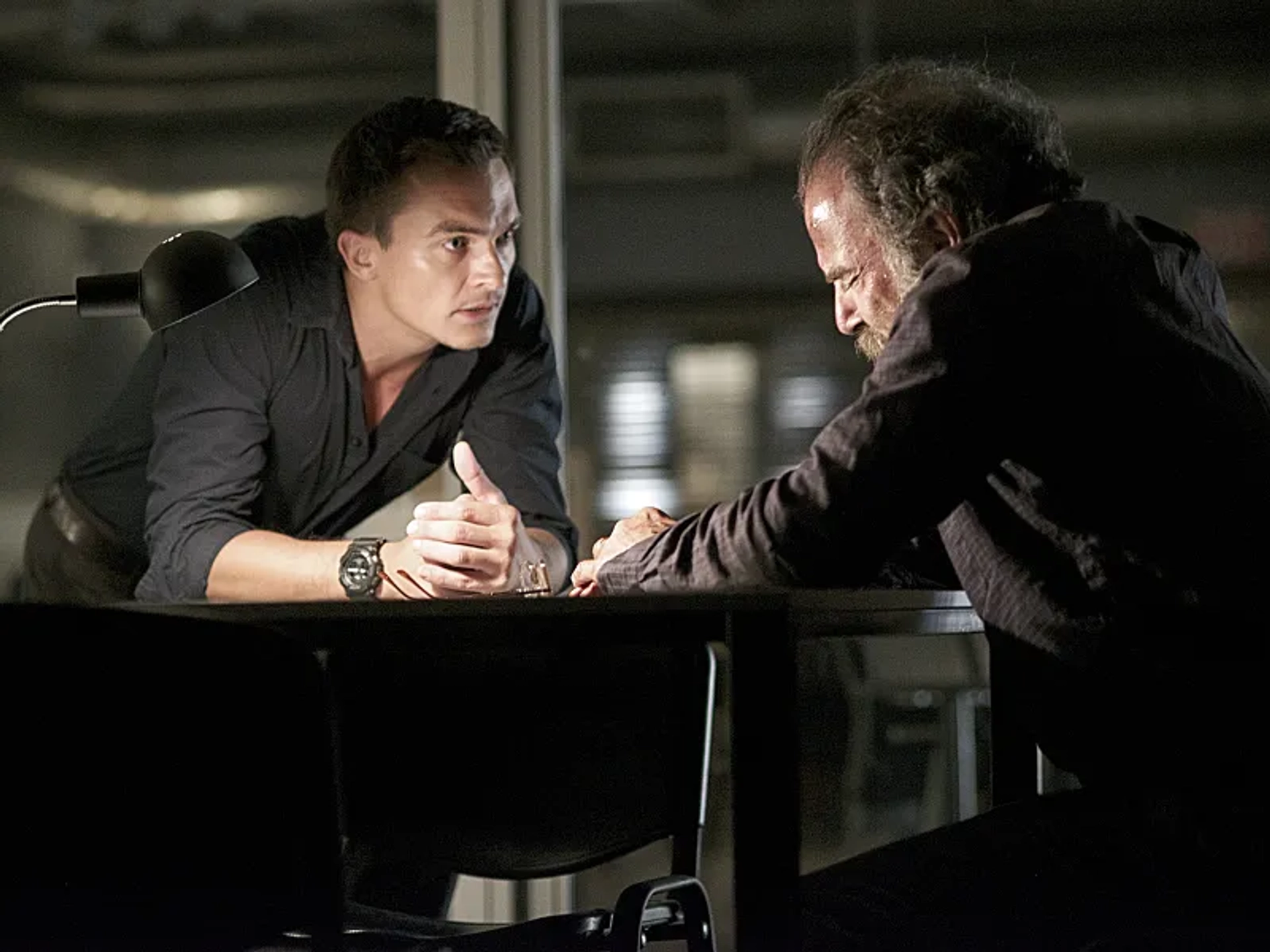 Mandy Patinkin and Rupert Friend in Homeland (2011)