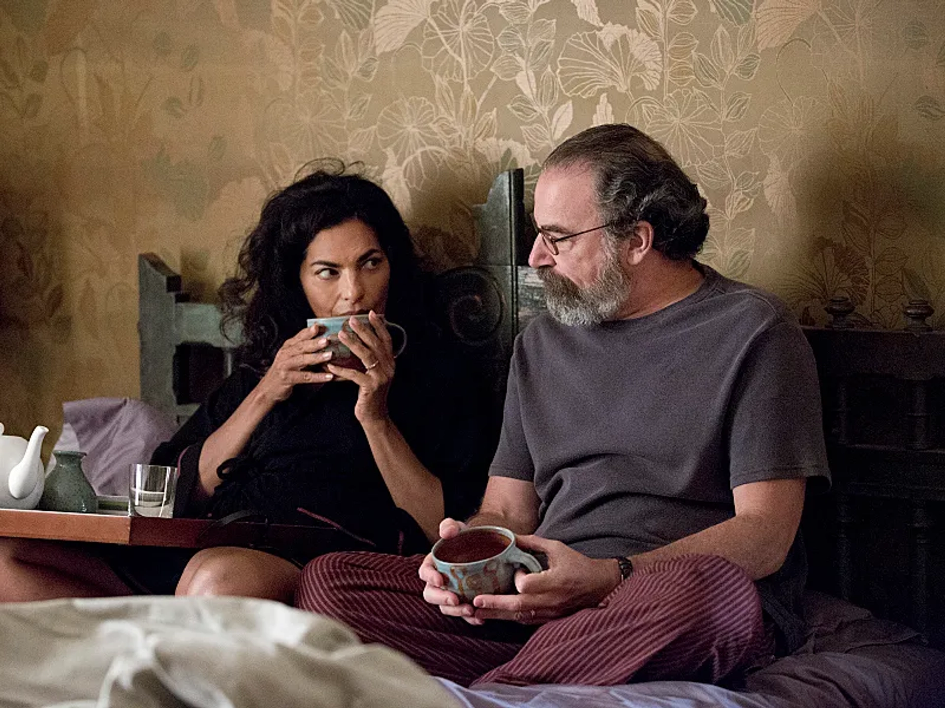 Mandy Patinkin and Sarita Choudhury in Homeland (2011)