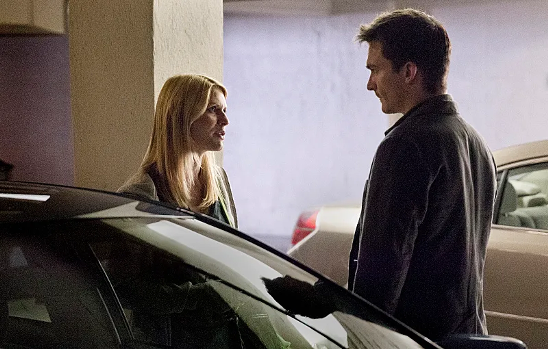 Claire Danes and Rupert Friend in Homeland (2011)