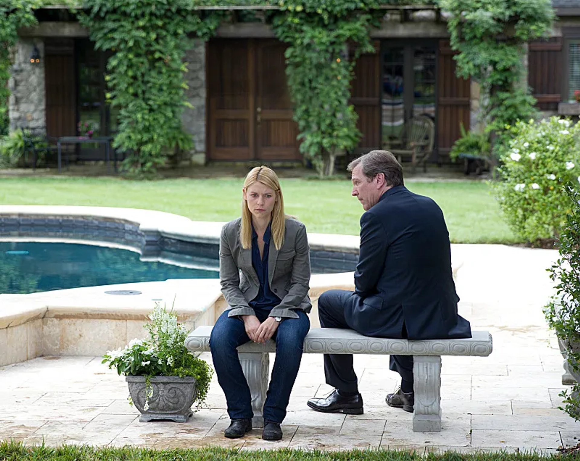 Claire Danes and Martin Donovan in Homeland (2011)