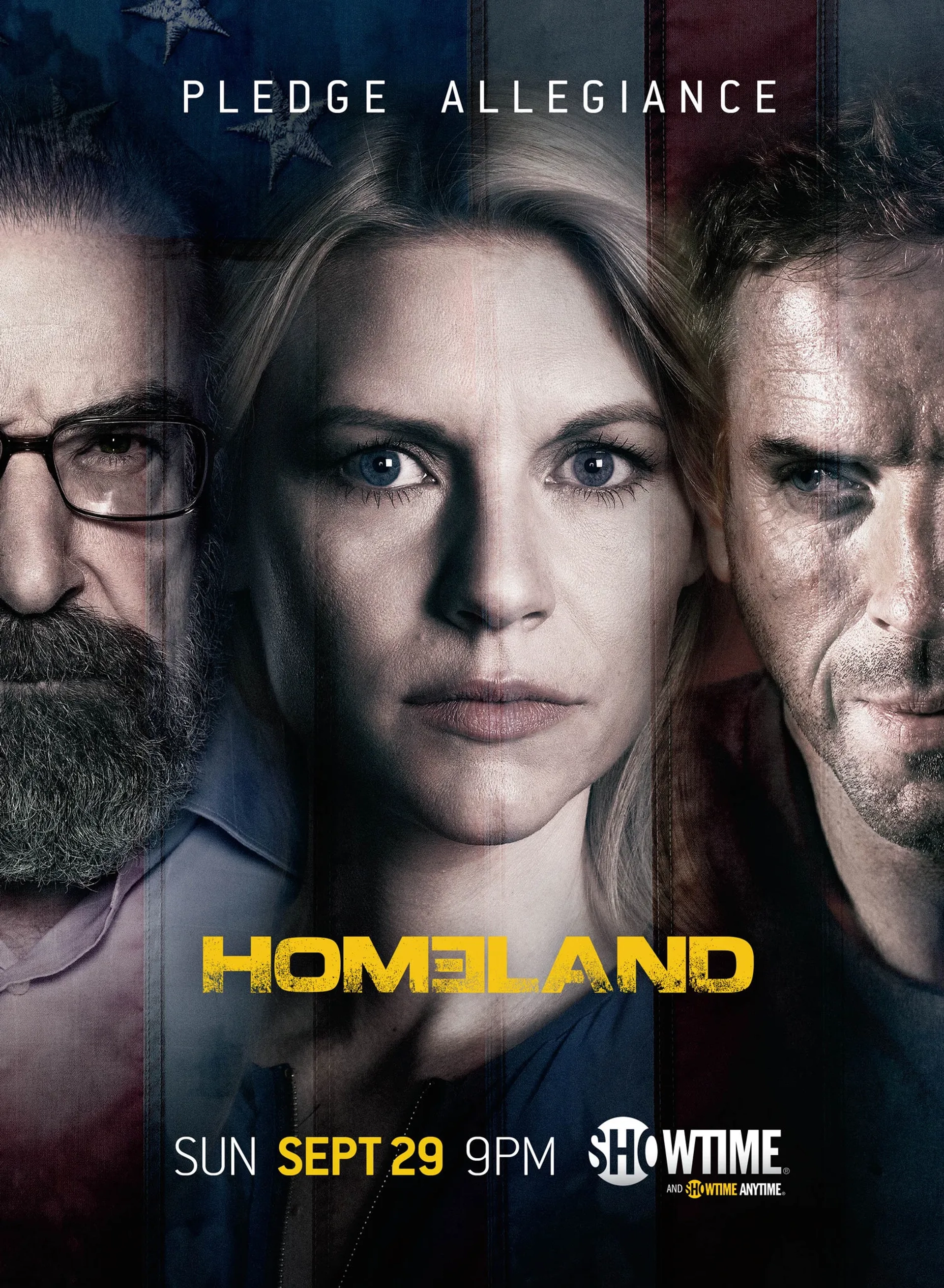 Claire Danes, Mandy Patinkin, and Damian Lewis in Homeland (2011)