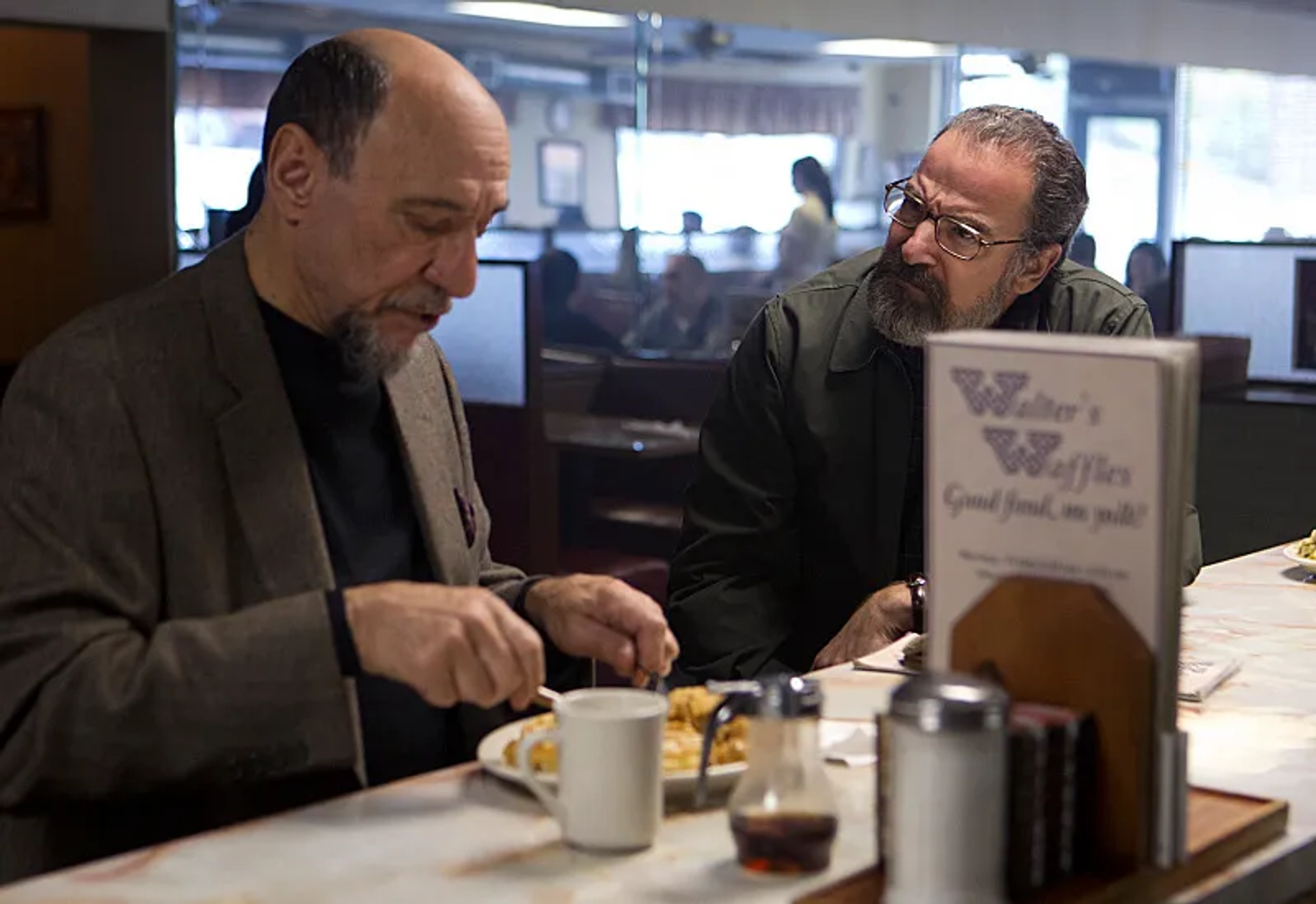 F. Murray Abraham and Mandy Patinkin in Homeland (2011)